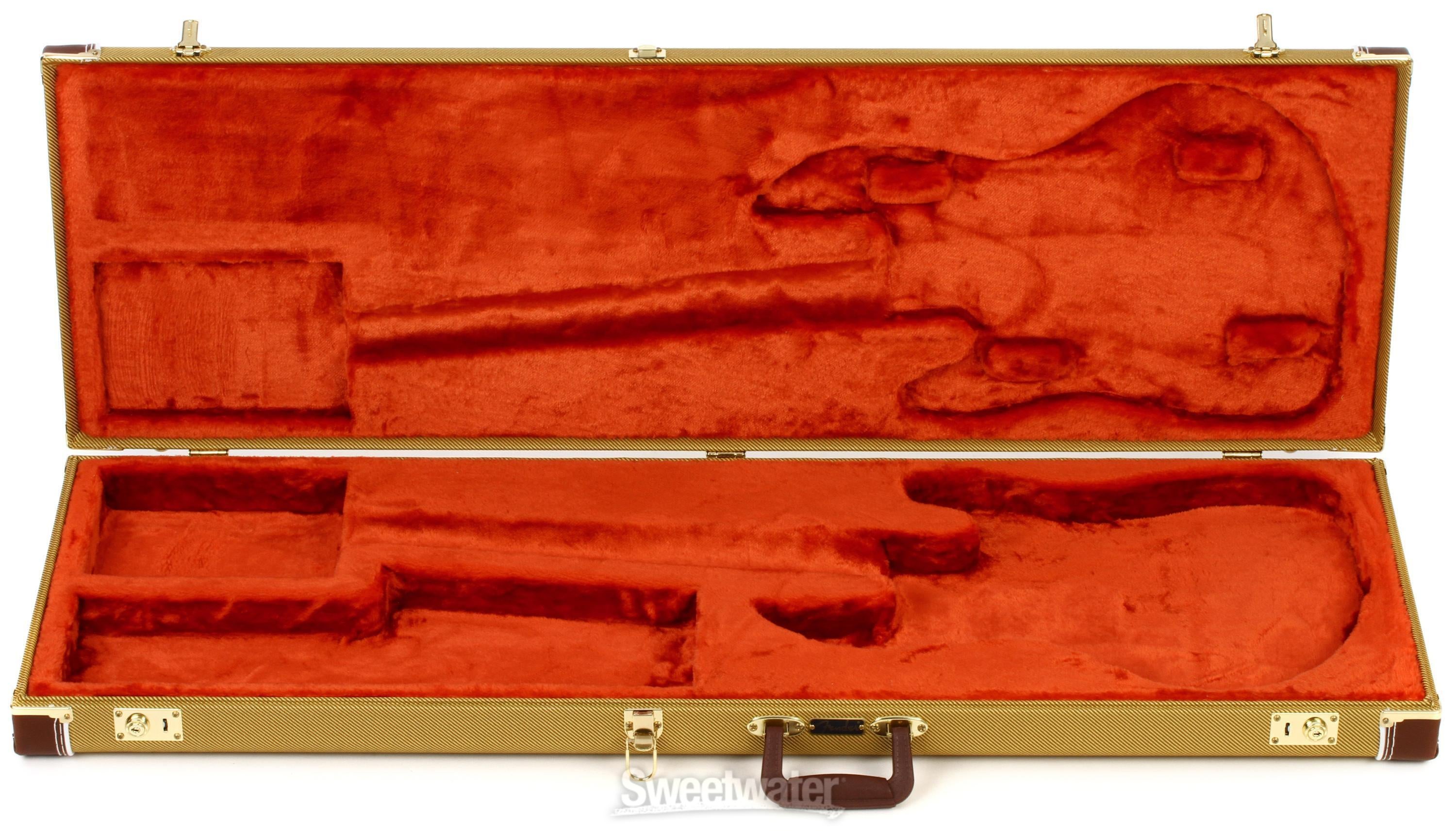 ベース Fender USA Tweed Hard Case Bass Vintage Fender Classic Series Wood Precision Bass/Jazz Bass Case