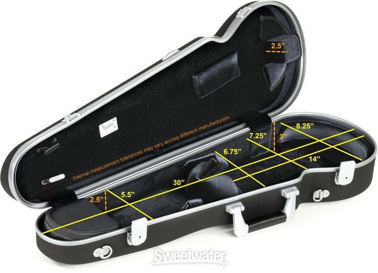 BAM PANT2002XLN Panther Hightech Contoured Violin Case - Black