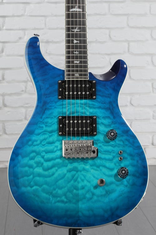 PRS SE Custom 24-08 Quilt Top Electric Guitar - Lake Blue