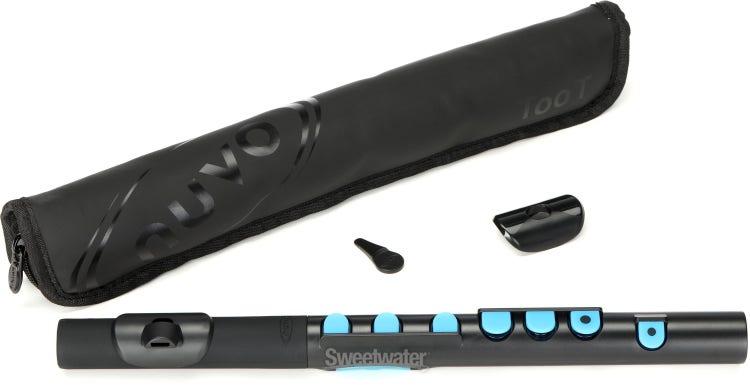 Nuvo Toot Mini-Flute (Fife) 2.0 - Black & Black
