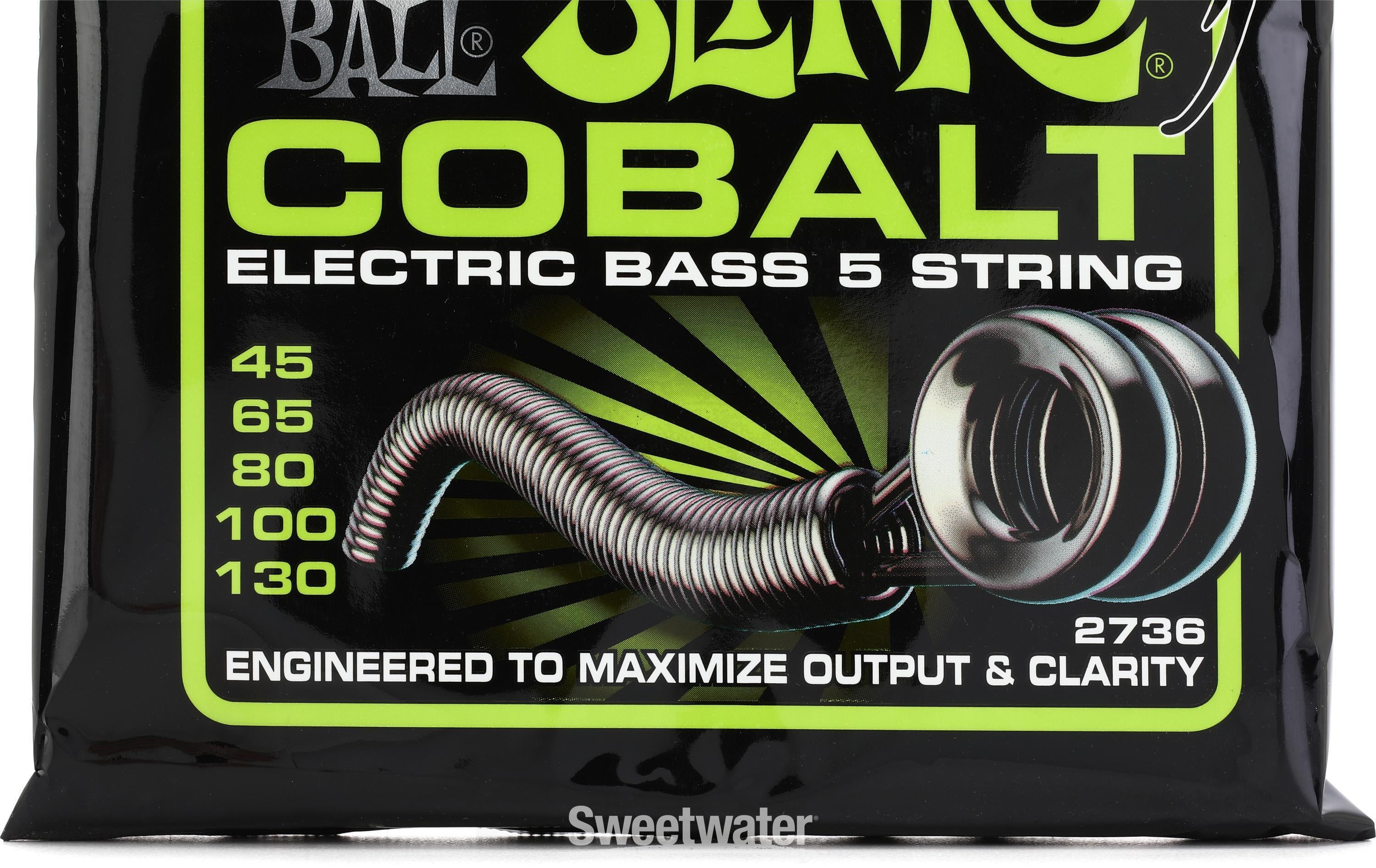 Ernie Ball 2736 Regular Slinky Cobalt Electric Bass Guitar Strings