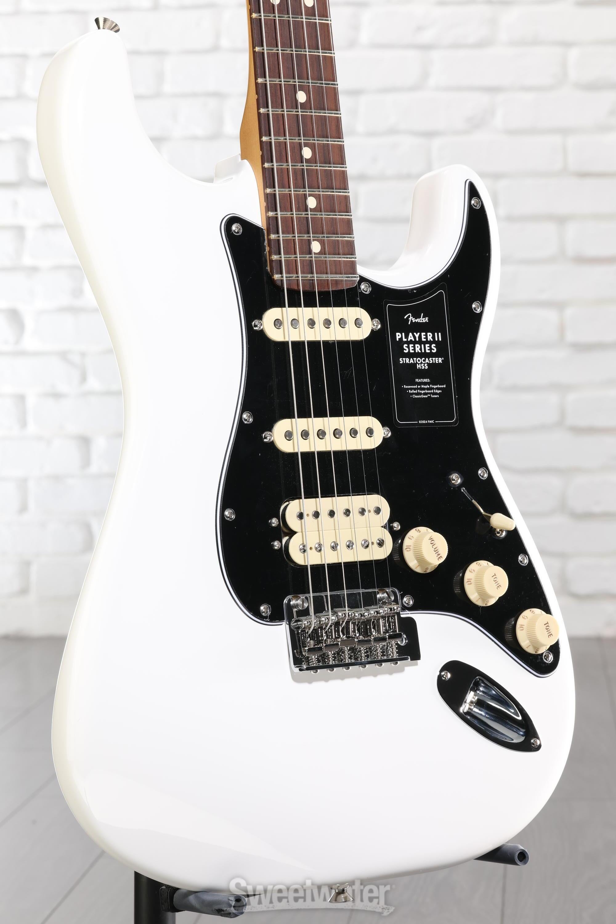 Fender Player II Stratocaster HSS Electric Guitar - Polar White