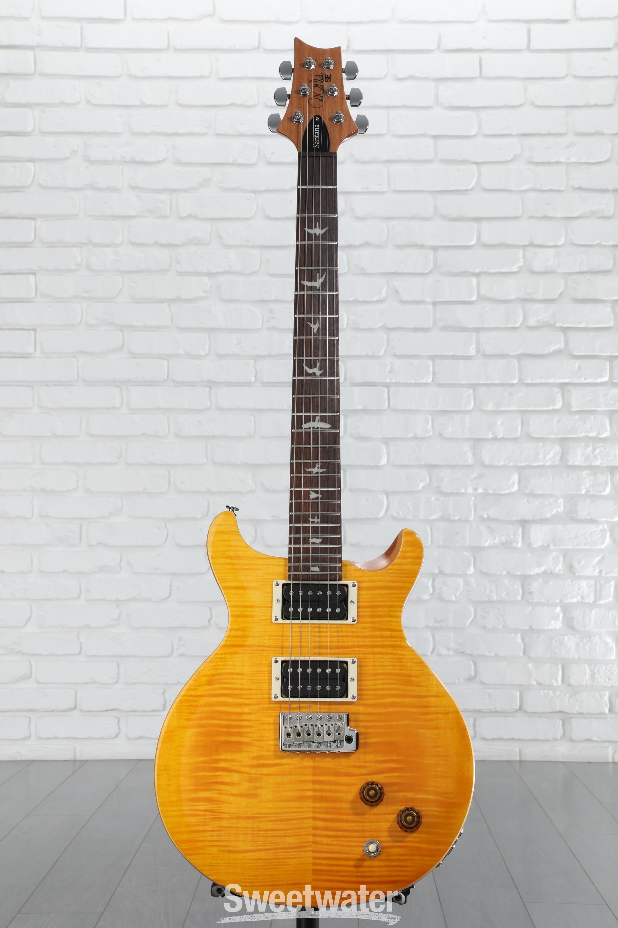 PRS SE Santana Electric Guitar - Santana Yellow | Sweetwater