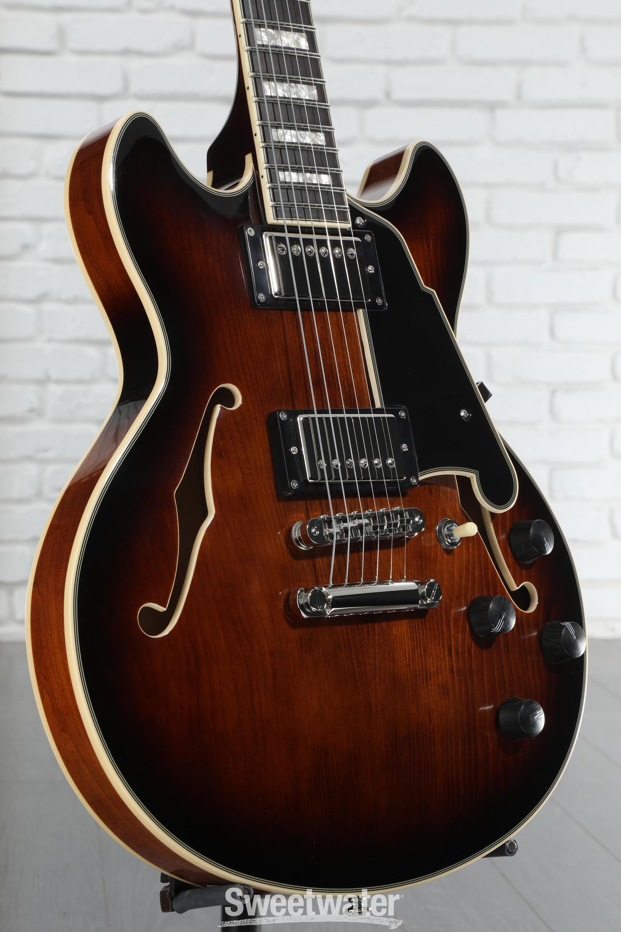 D'Angelico Premier Mini DC Electric Guitar - Brown Burst
