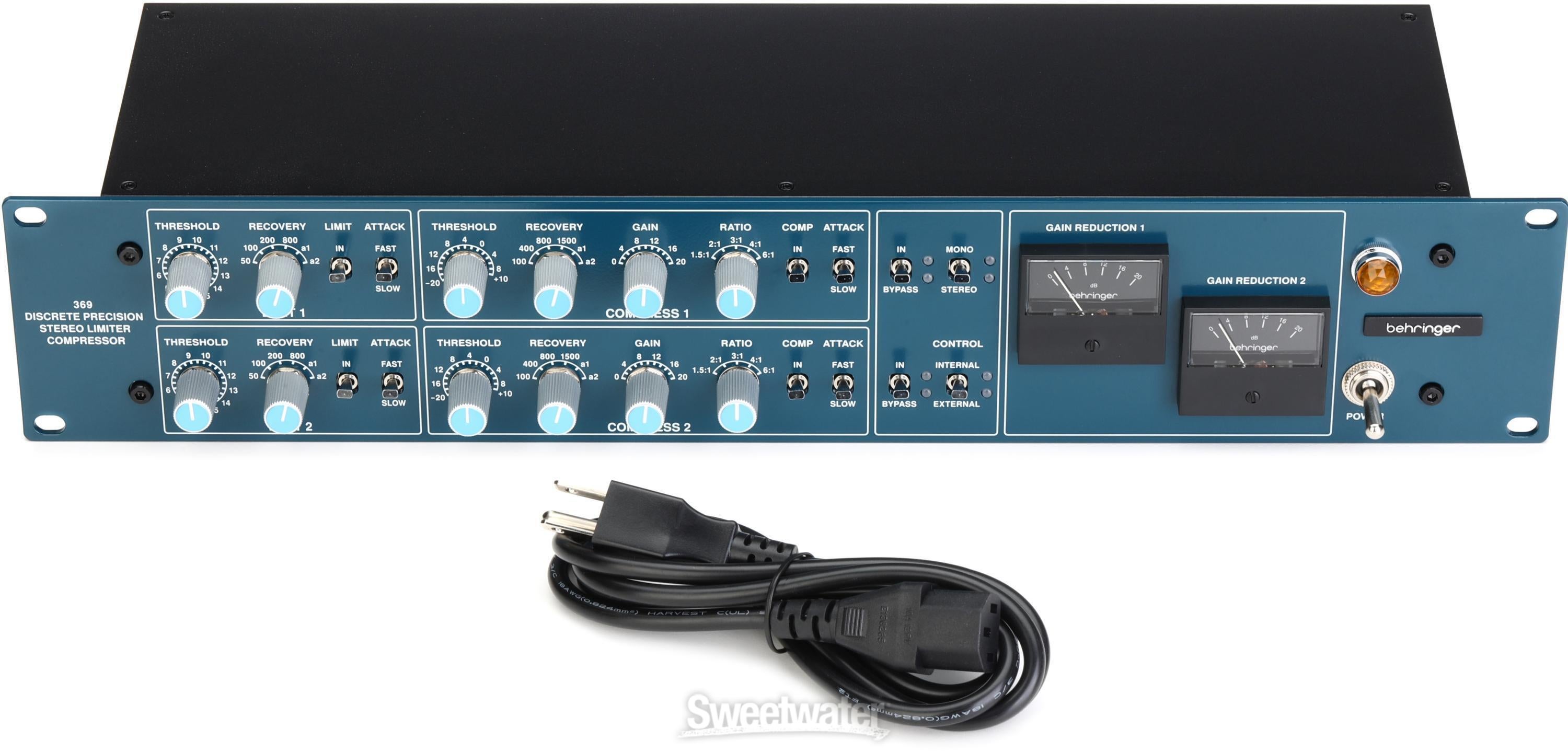 Behringer 369 2-channel Rackmounted Stereo Compressor | Sweetwater
