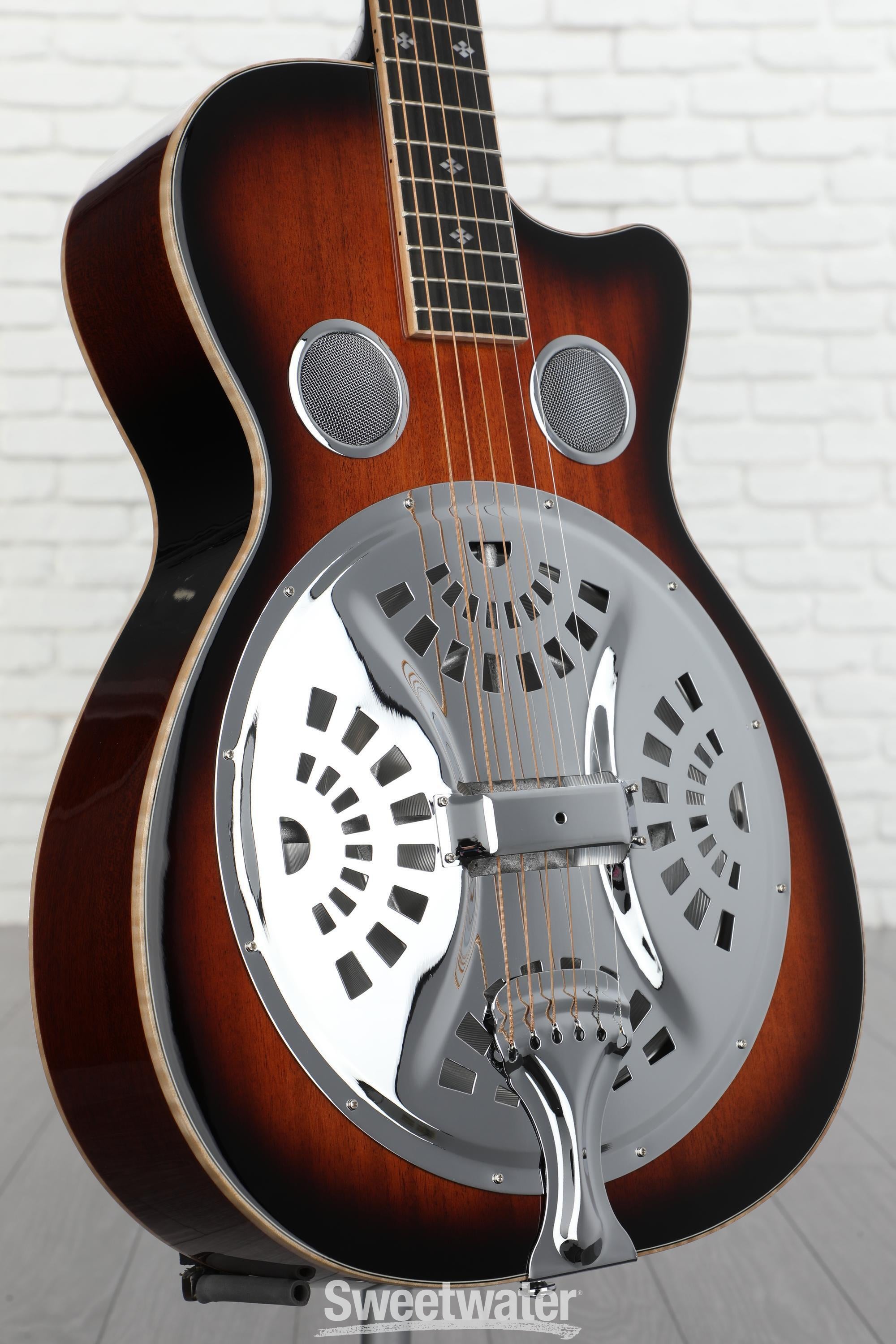 Photo of Gold Tone PBR-CA Paul Beard Signature Series Roundneck Resonator Guitar - Tobacco Sunburst