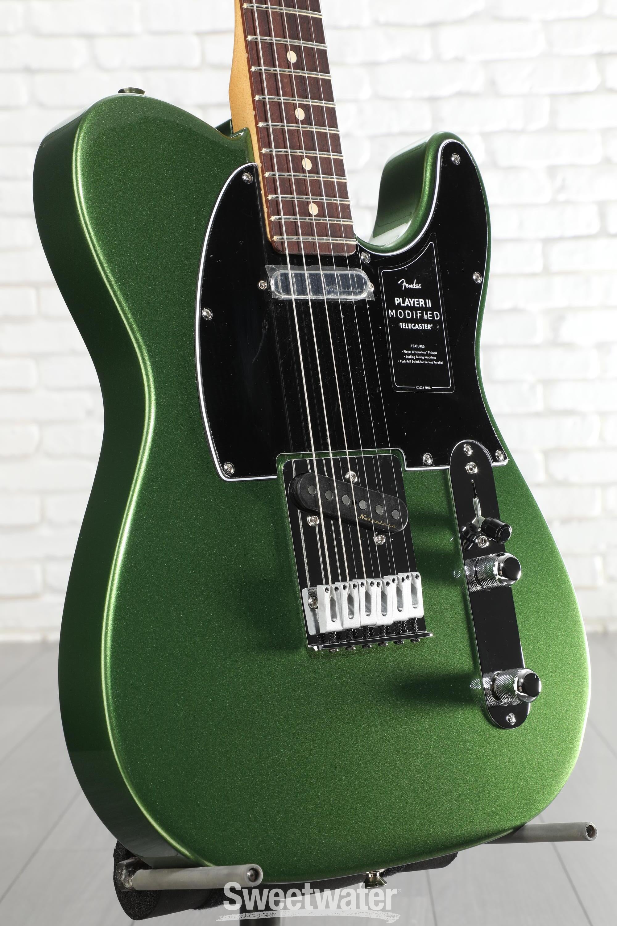 Fender Player II Modified Telecaster Electric Guitar - Harvest Green Metallic, Rosewood Fingerboard