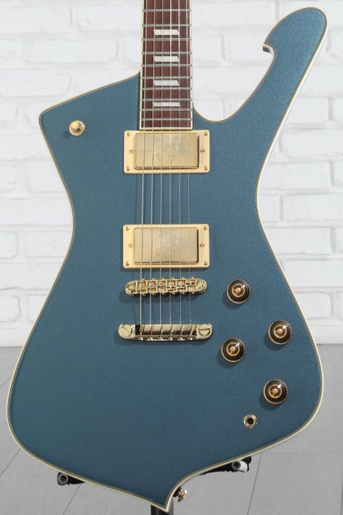 Ibanez Iceman IC420 Electric Guitar - Antique Blue Metallic