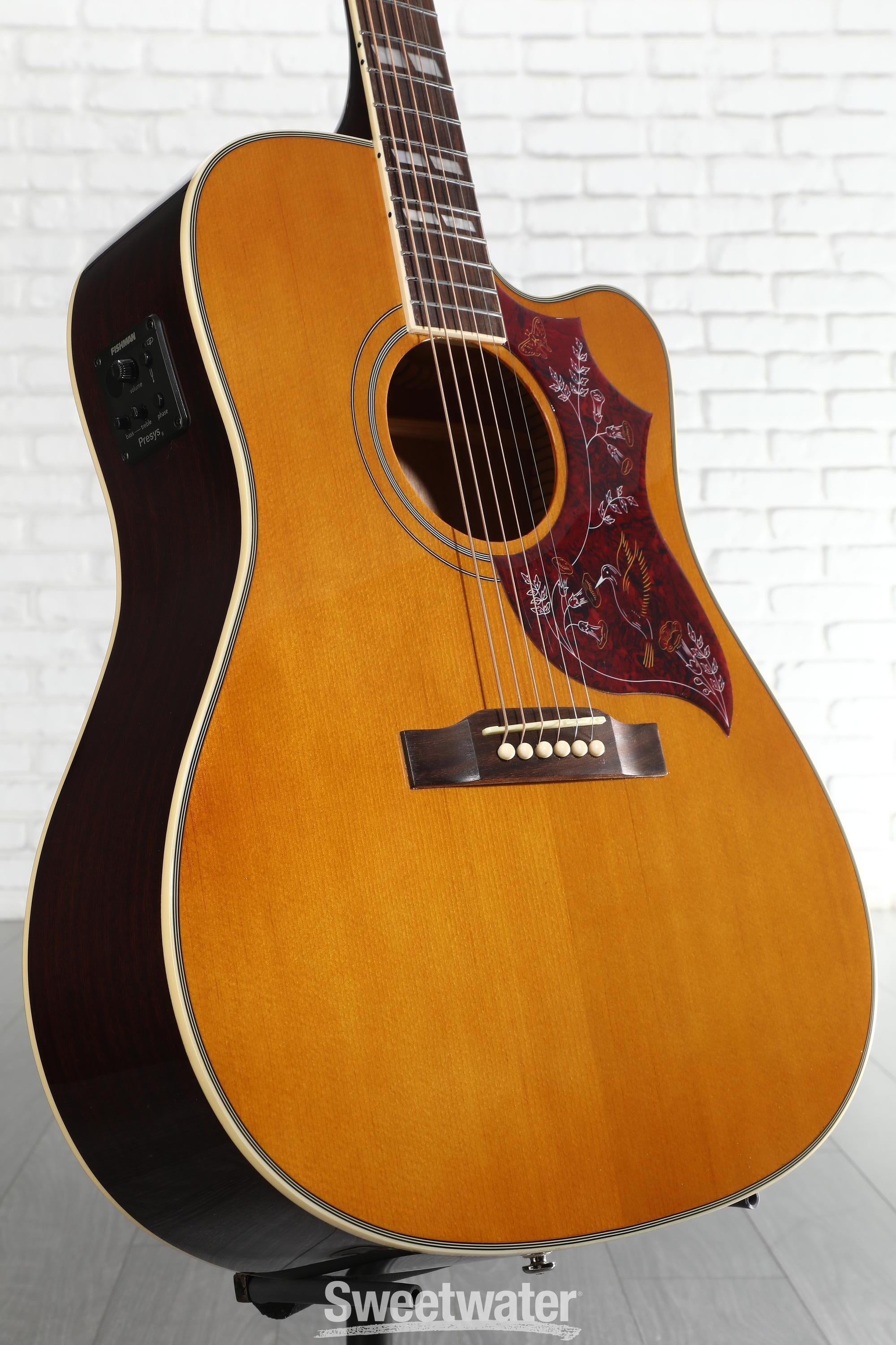 Photo of Epiphone Hummingbird Studio EC Acoustic-electric Guitar - Antique Natural
