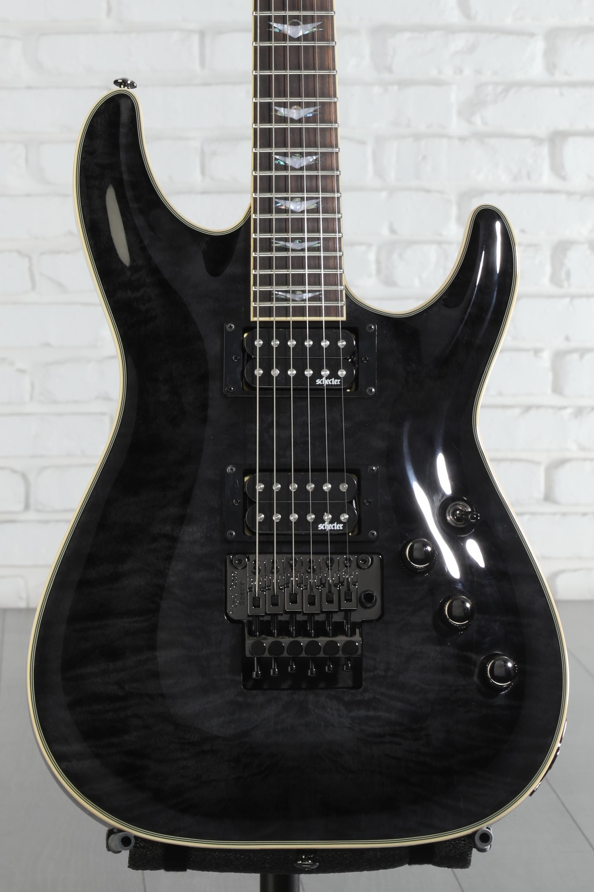 Schecter Omen Extreme-6 FR Electric Guitar - See-Thru Black
