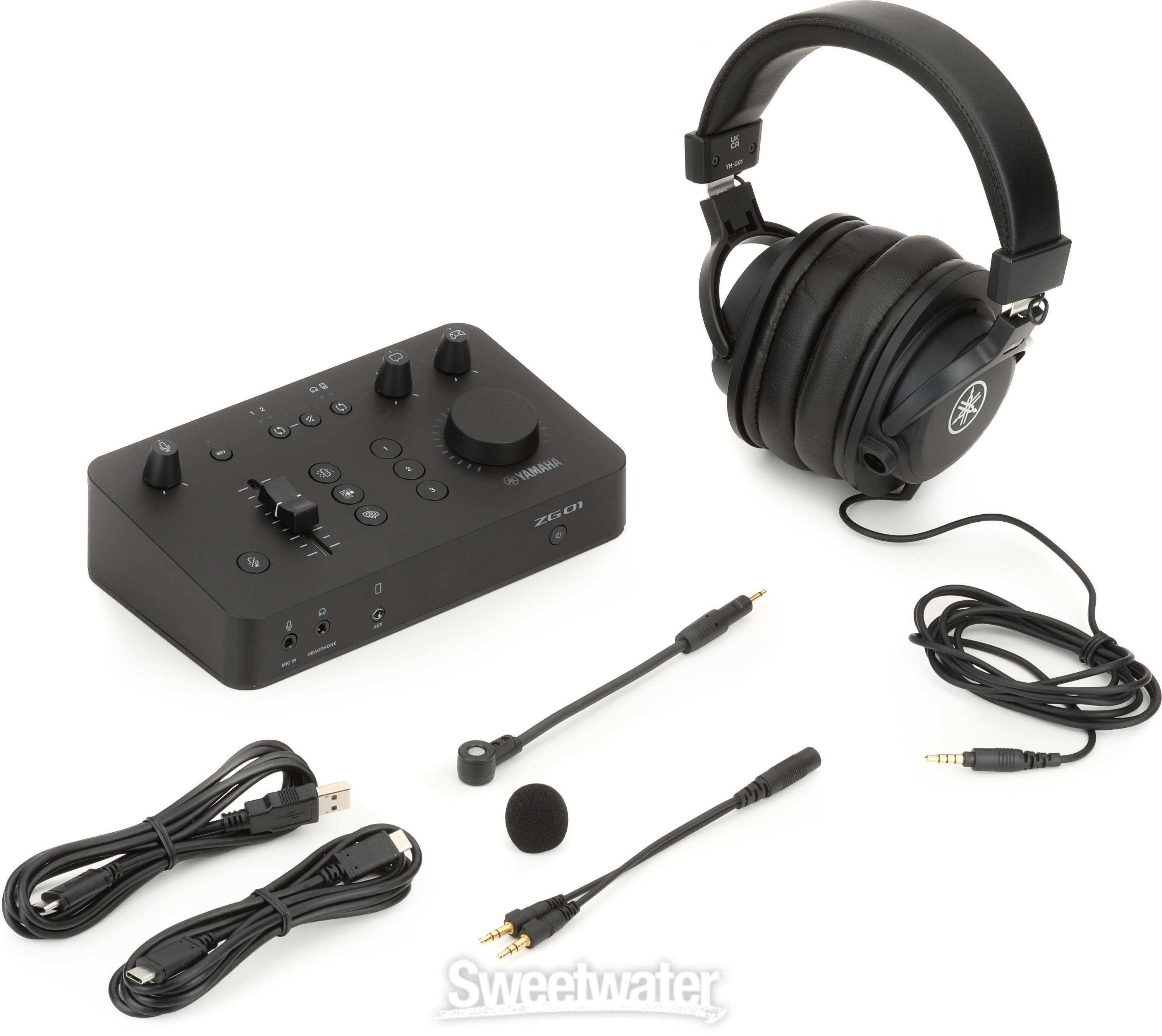 Yamaha ZG-01 Gaming Mixer/Headset Pack - Black | Sweetwater