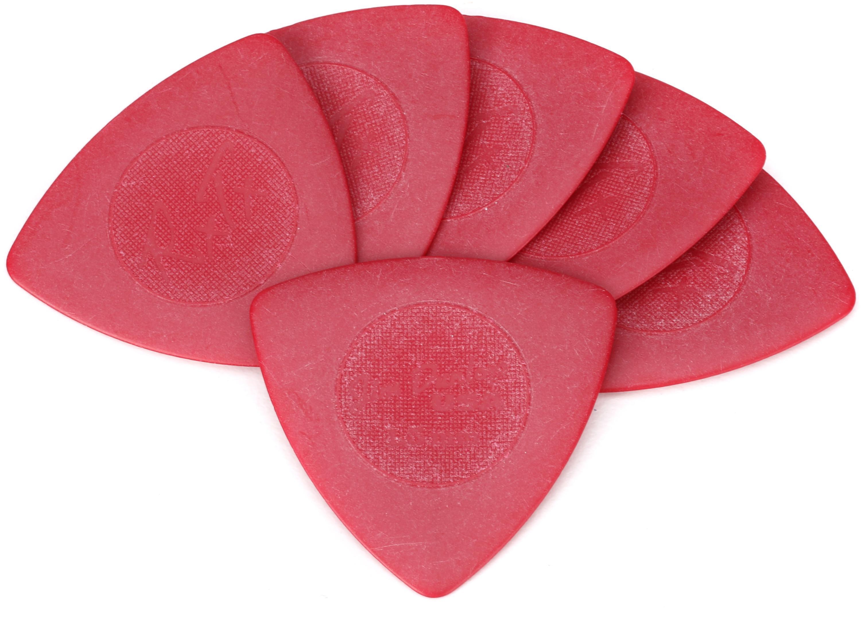 Photo of Dunlop Robert Trujillo Warlord Custom Bass Picks - 1.5mm, Red, 6-pack