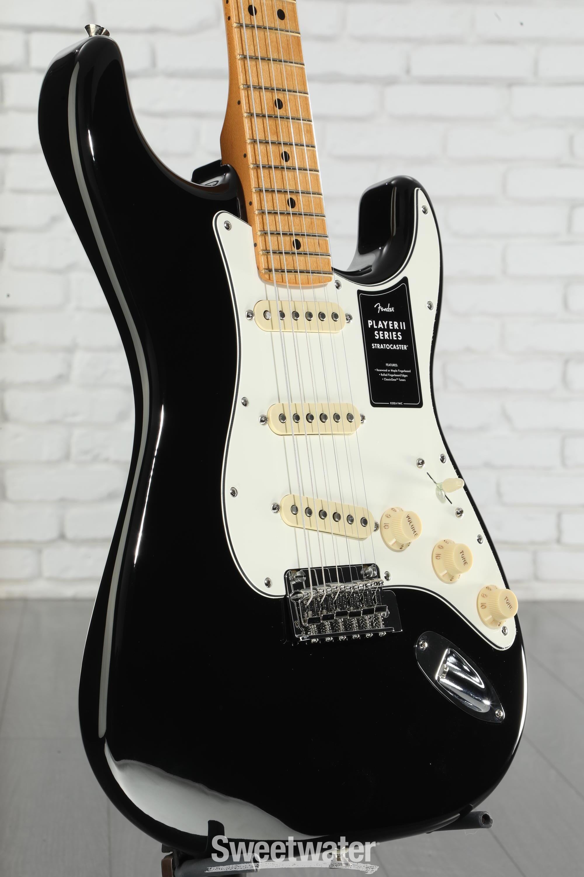 Fender Player II Stratocaster Electric Guitar - Black with
