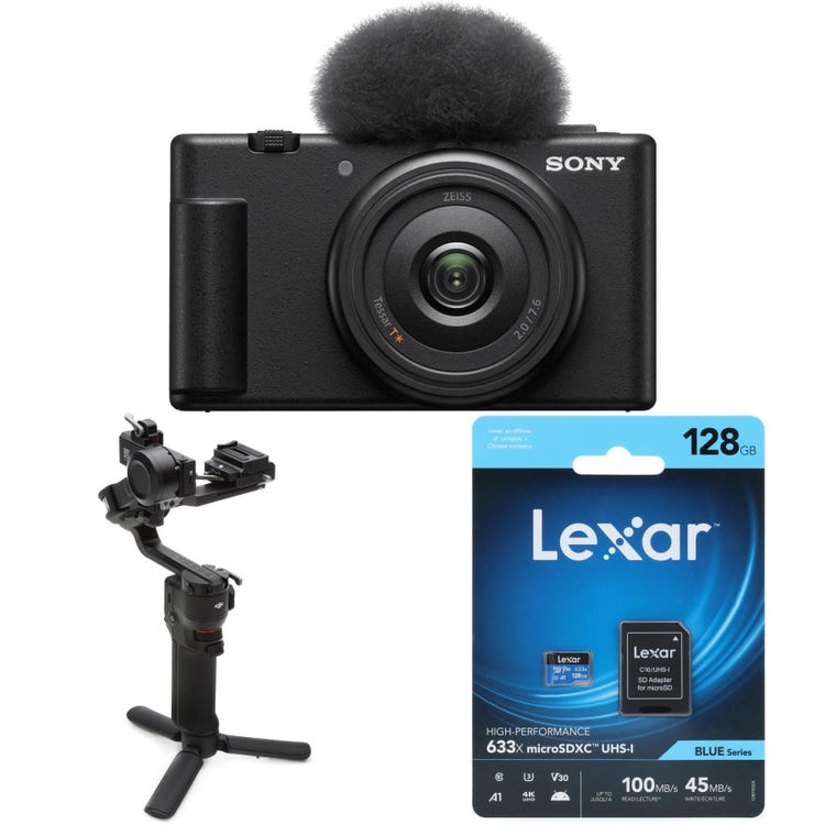 Sony Alpha ZV-1F Digital Vlogging Camera with DJI RS Mini