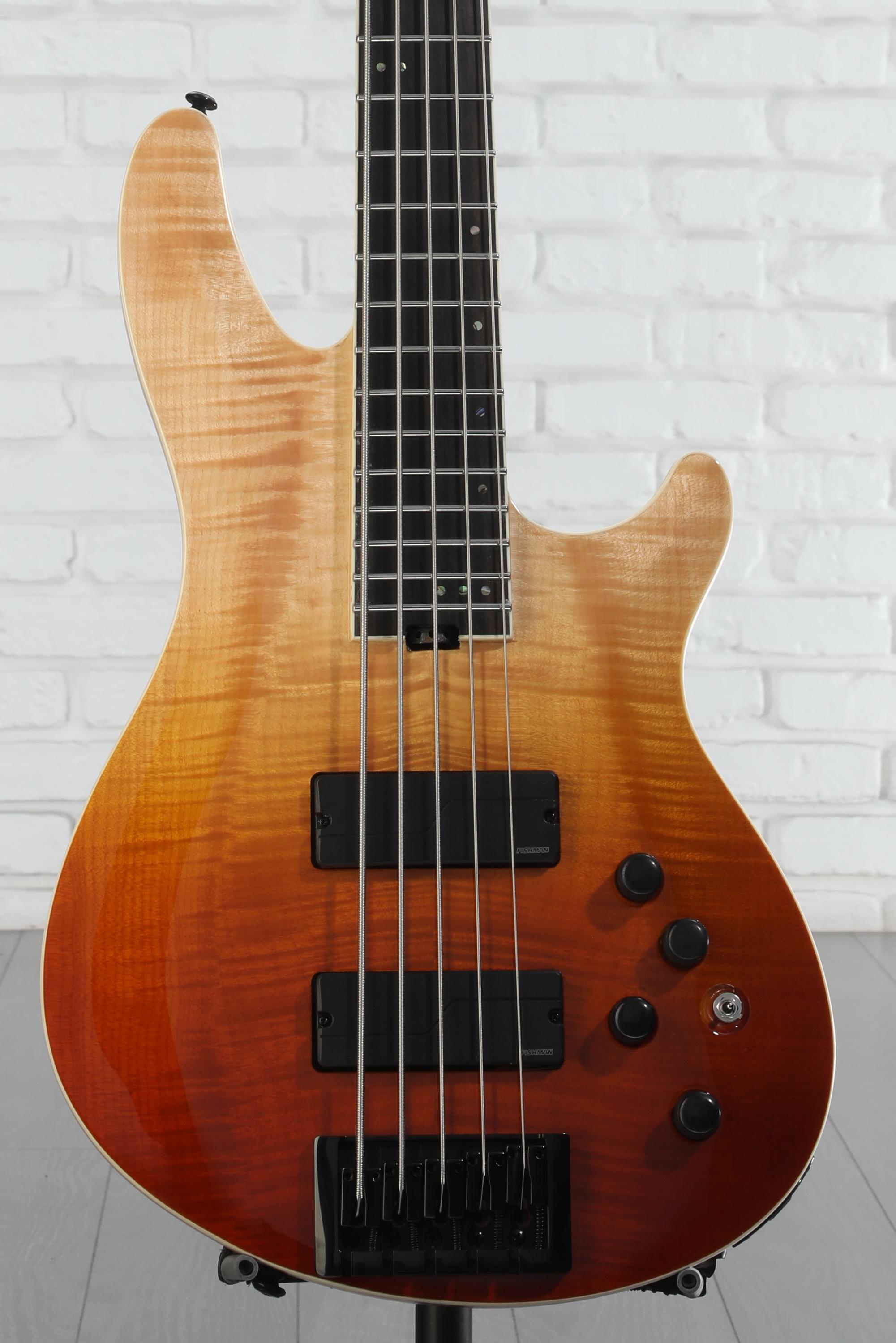 Schecter SLS Elite-5 Bass Guitar - Antique Fade Burst