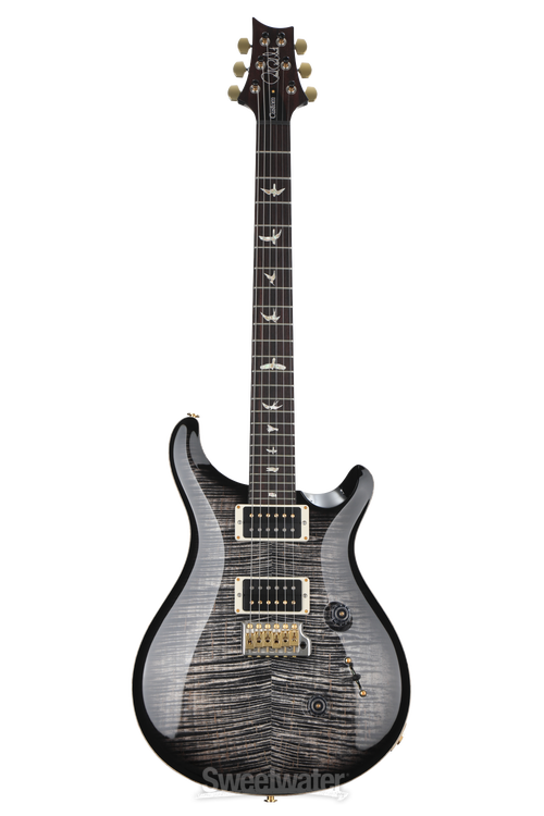 PRS Custom 24 Electric Guitar with Pattern Thin Neck - Charcoal