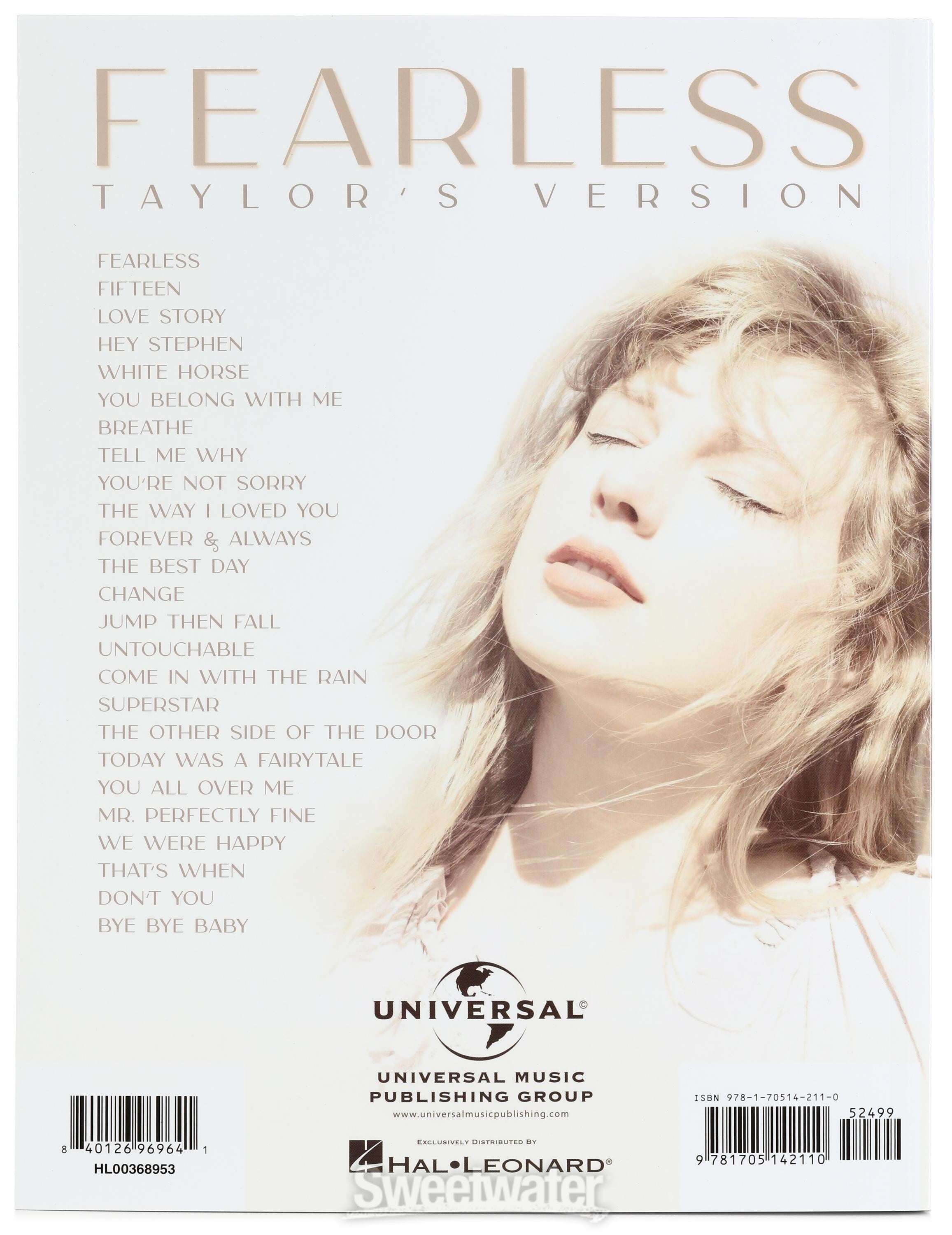 Hal Leonard Taylor Swift - Fearless (Taylor's Version) Songbook