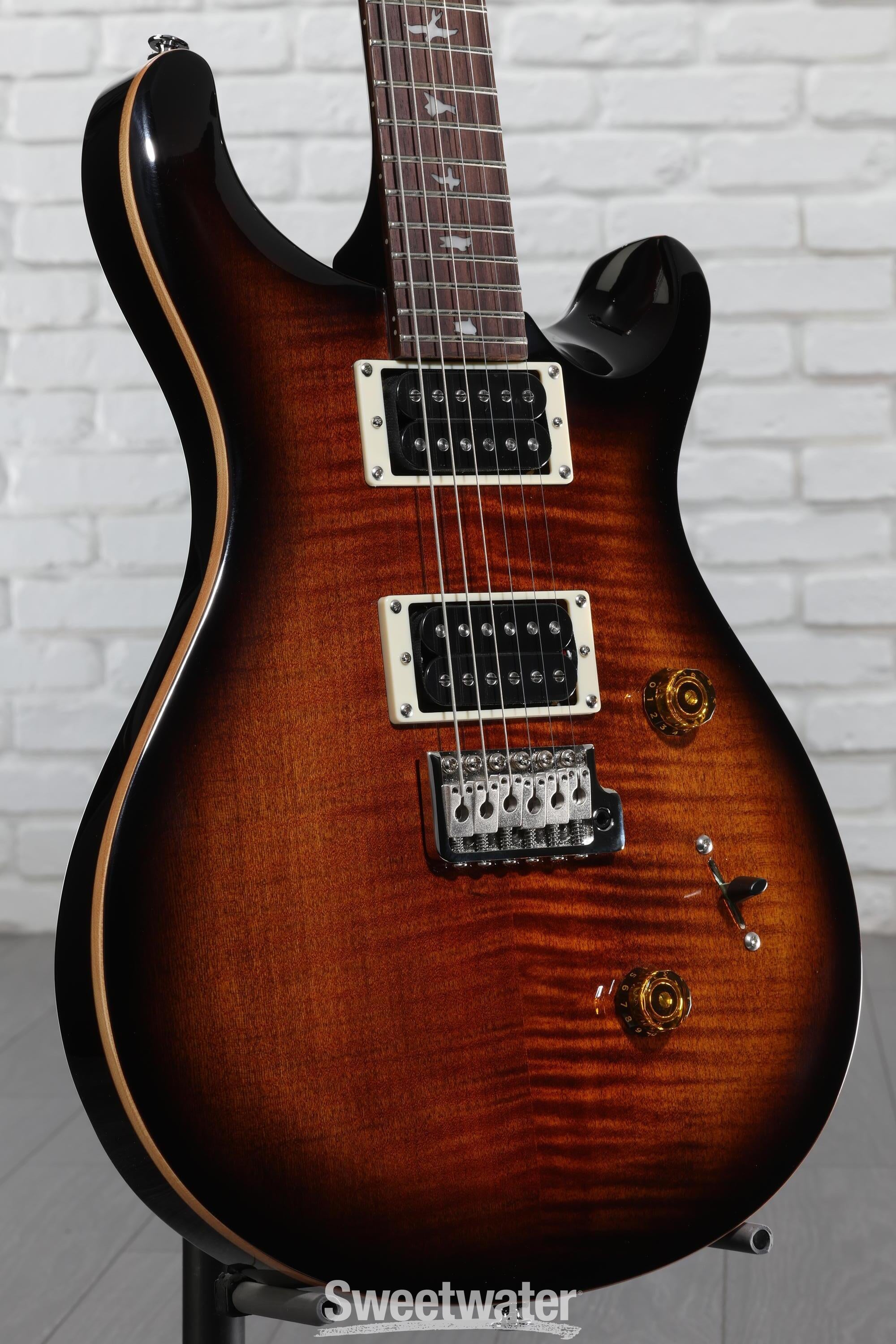 PRS SE Custom 24 Electric Guitar - Black Gold Sunburst | Sweetwater