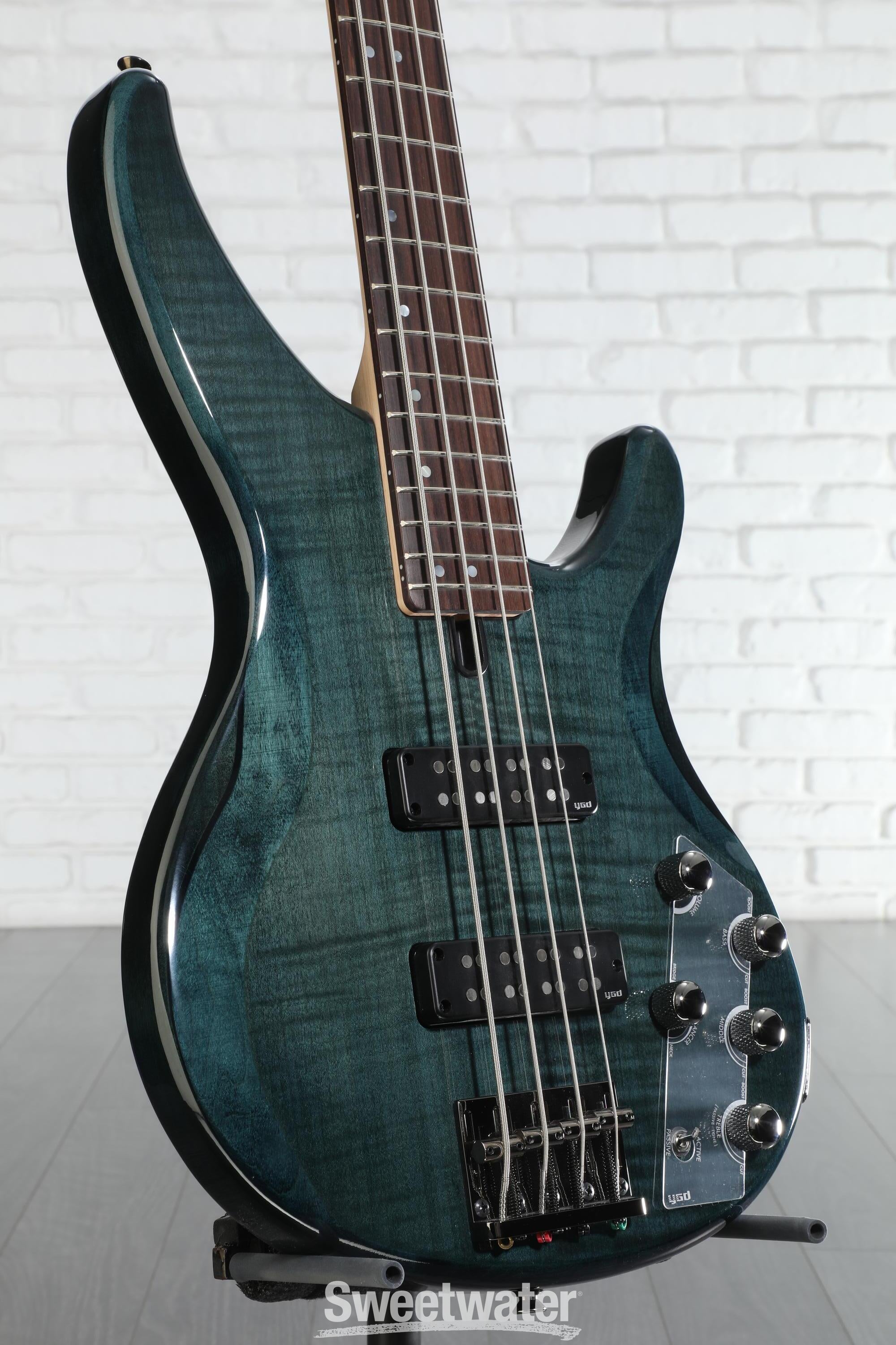 美品　Yamaha trbx604 fm インディゴブルー Yamaha TRBX604FM 4-string Bass Guitar - Indigo Blue | Sweetwater