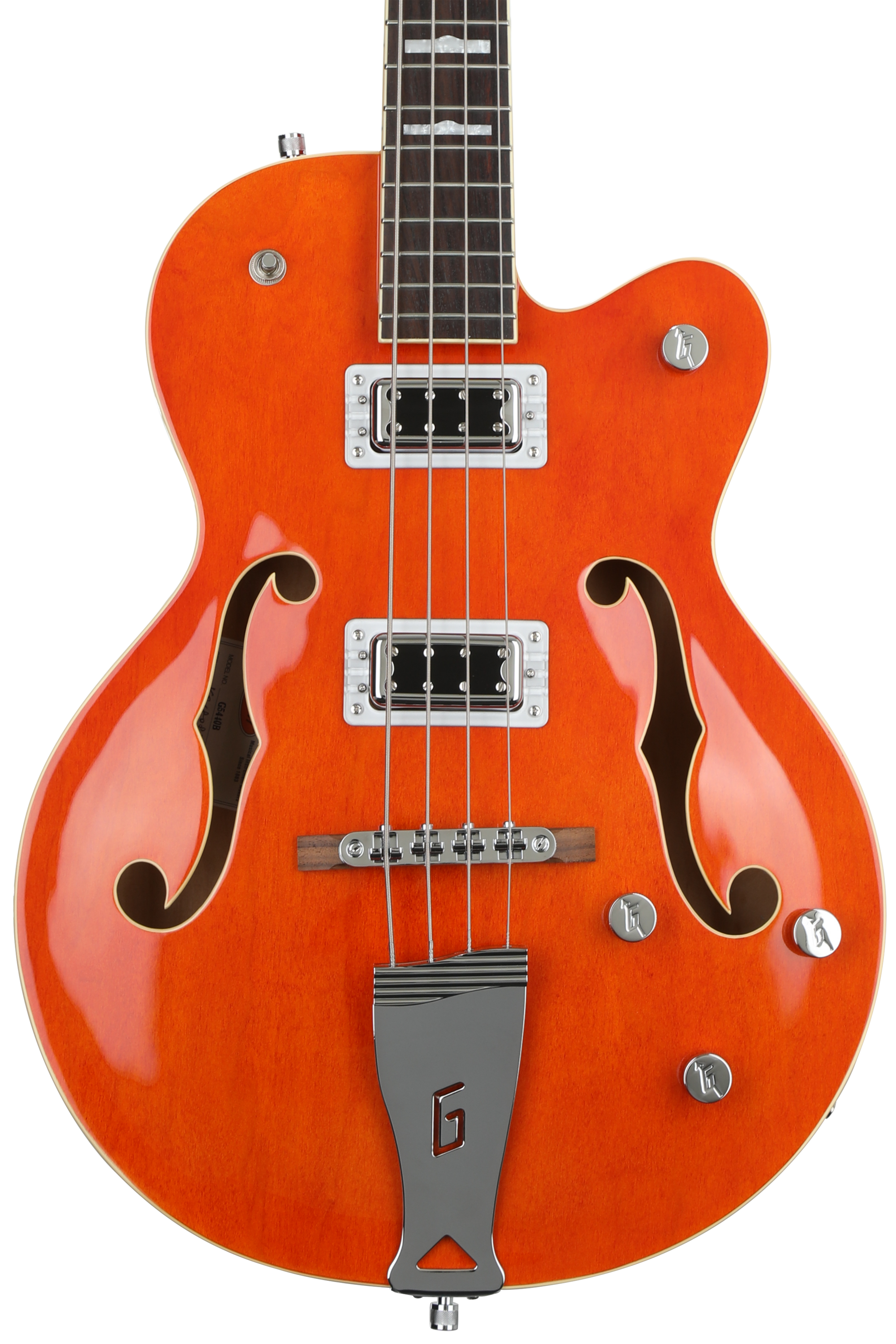 Gretsch G5440LS Hollowbody Bass Guitar - Orange | Sweetwater