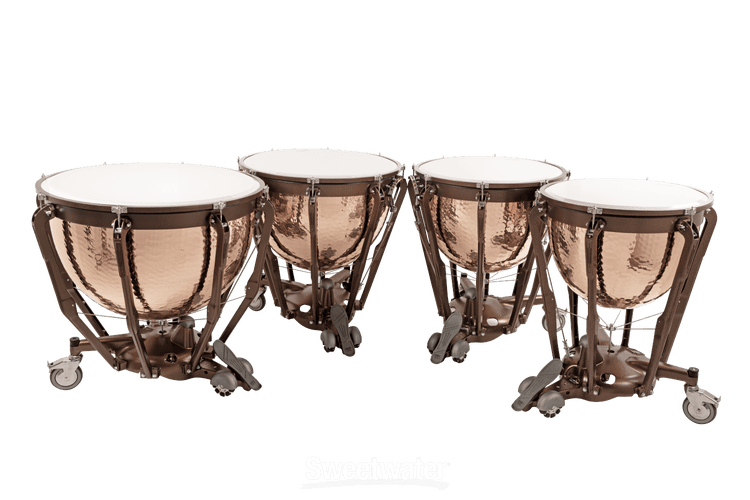 Ludwig Professional Hammered Copper Timpani Set - 23-/26-/29-/32-inch |  Sweetwater