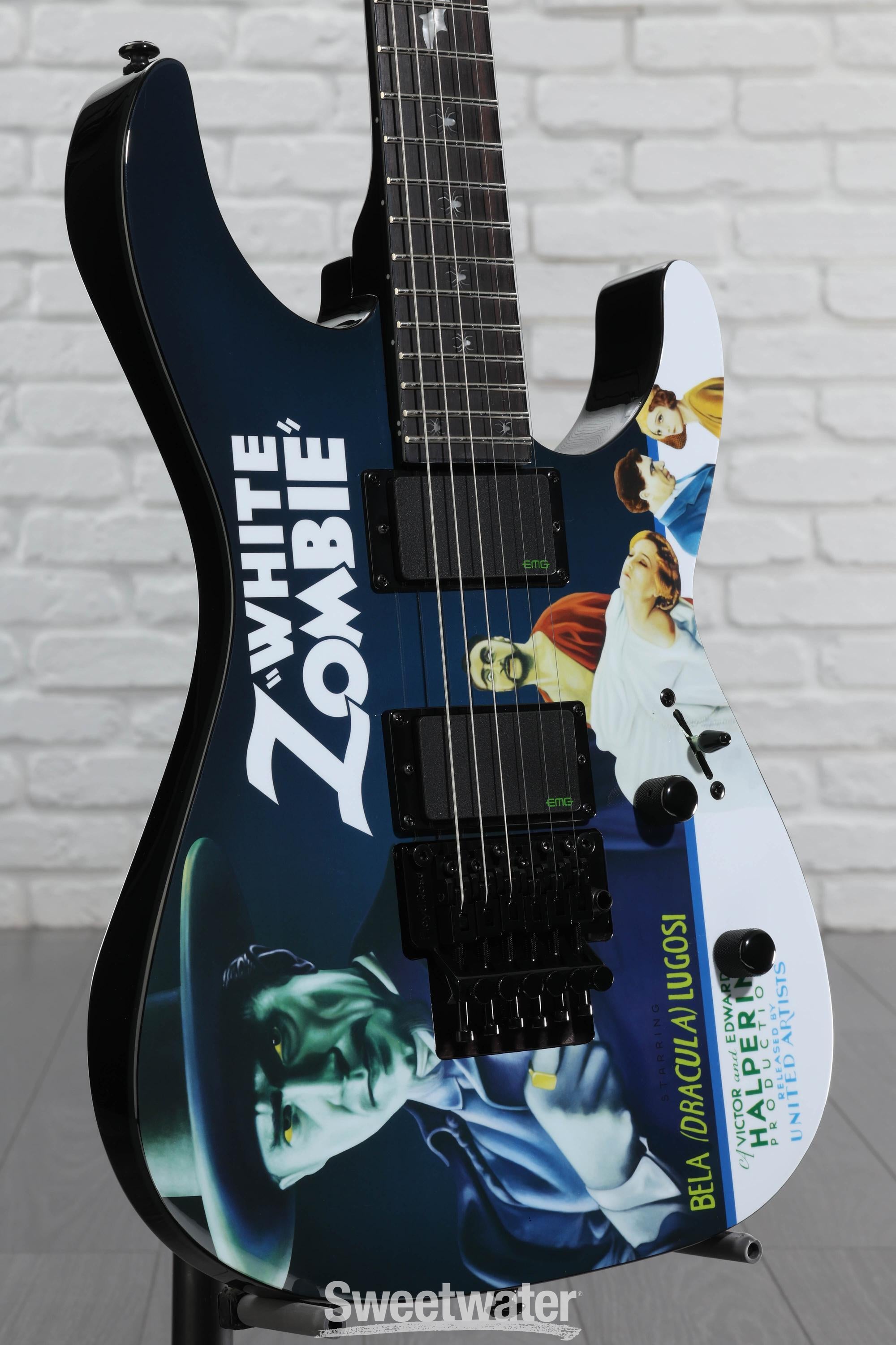 ESP LTD Kirk Hammett Signature KH-WZ White Zombie Electric Guitar