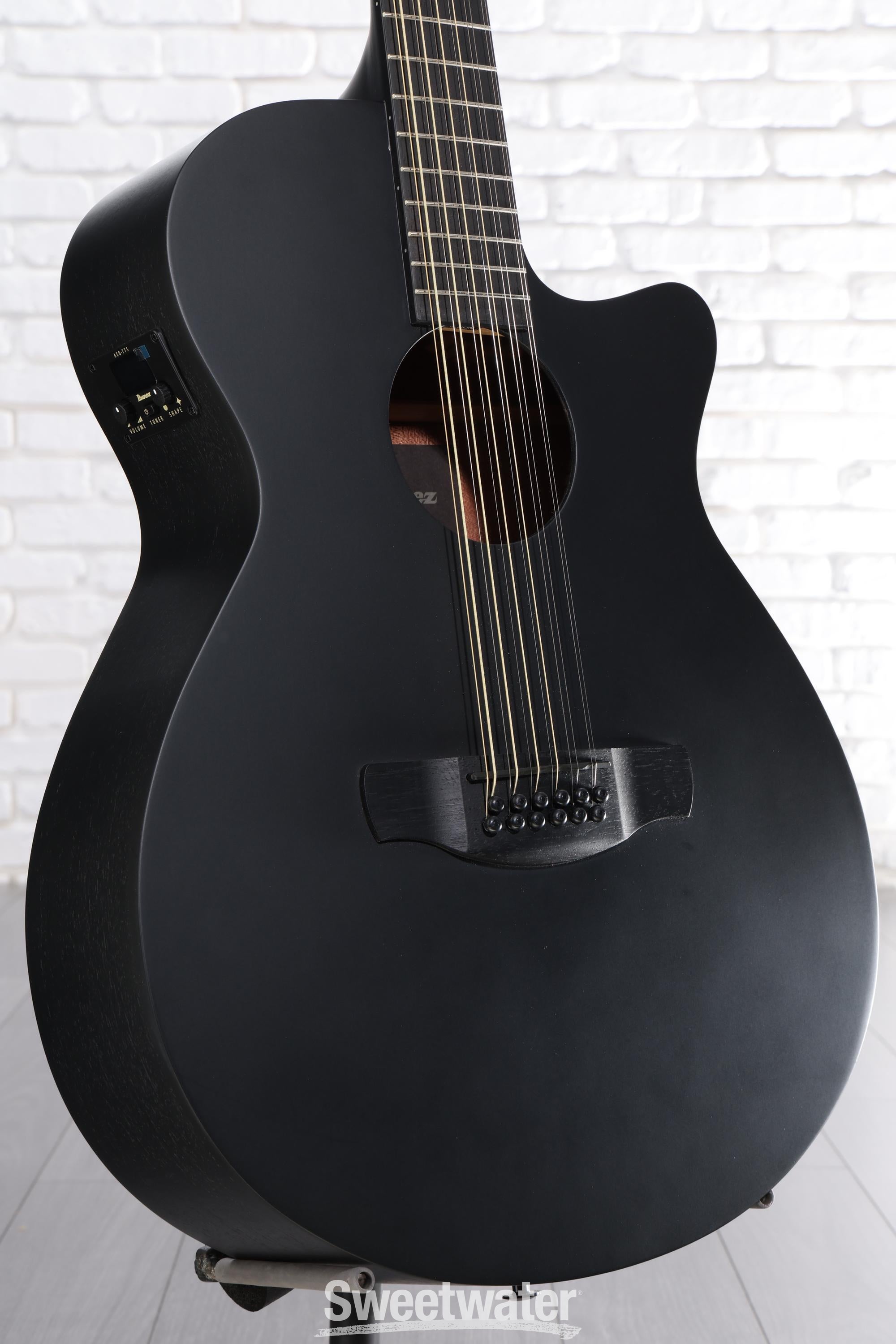Photo of Ibanez AEG1221 12-string Acoustic-electric Guitar - Black Out