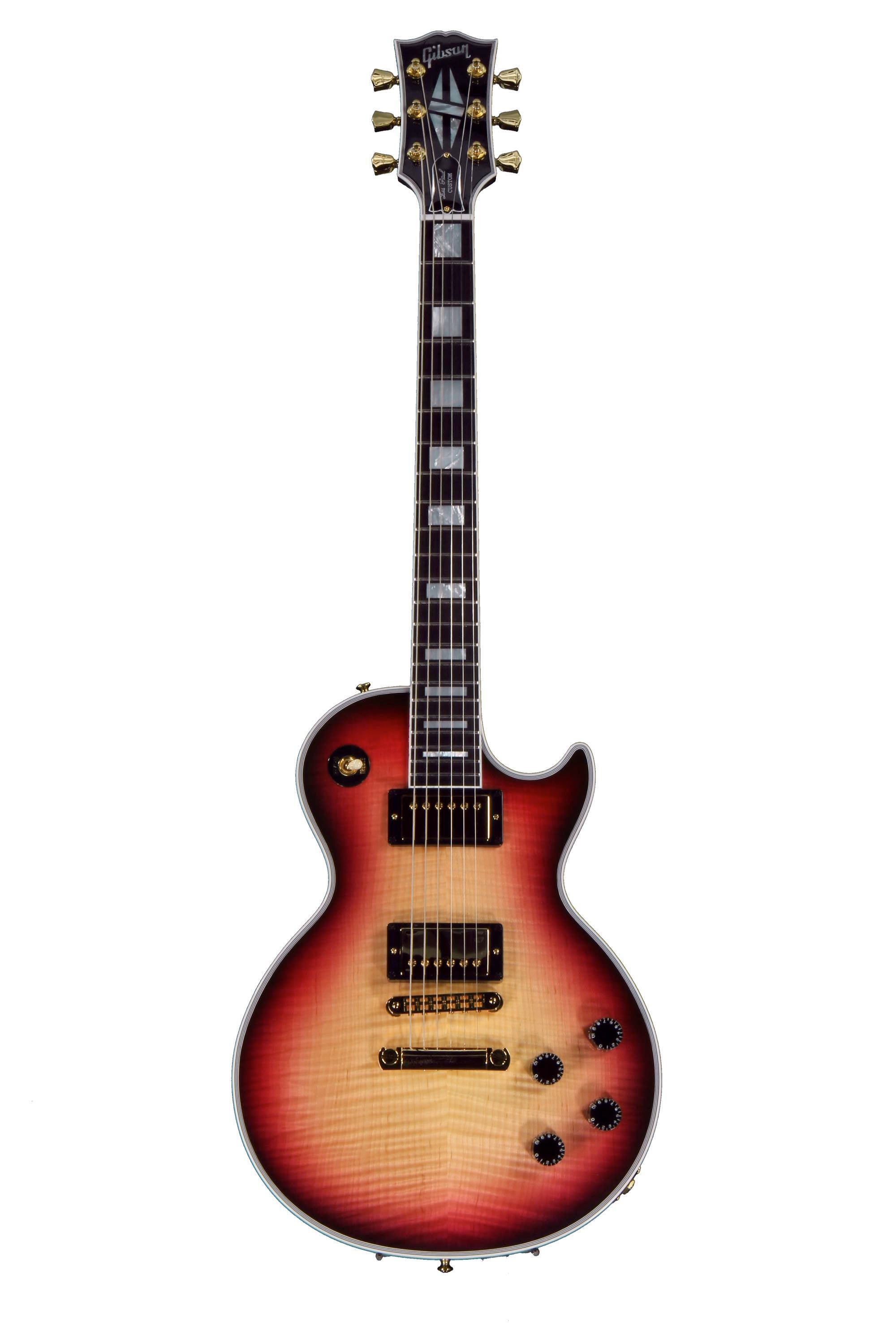 フォトジェニック　Les Paul Custom Model Gibson Custom Les Paul Custom Figured Top - Raspberry Burst