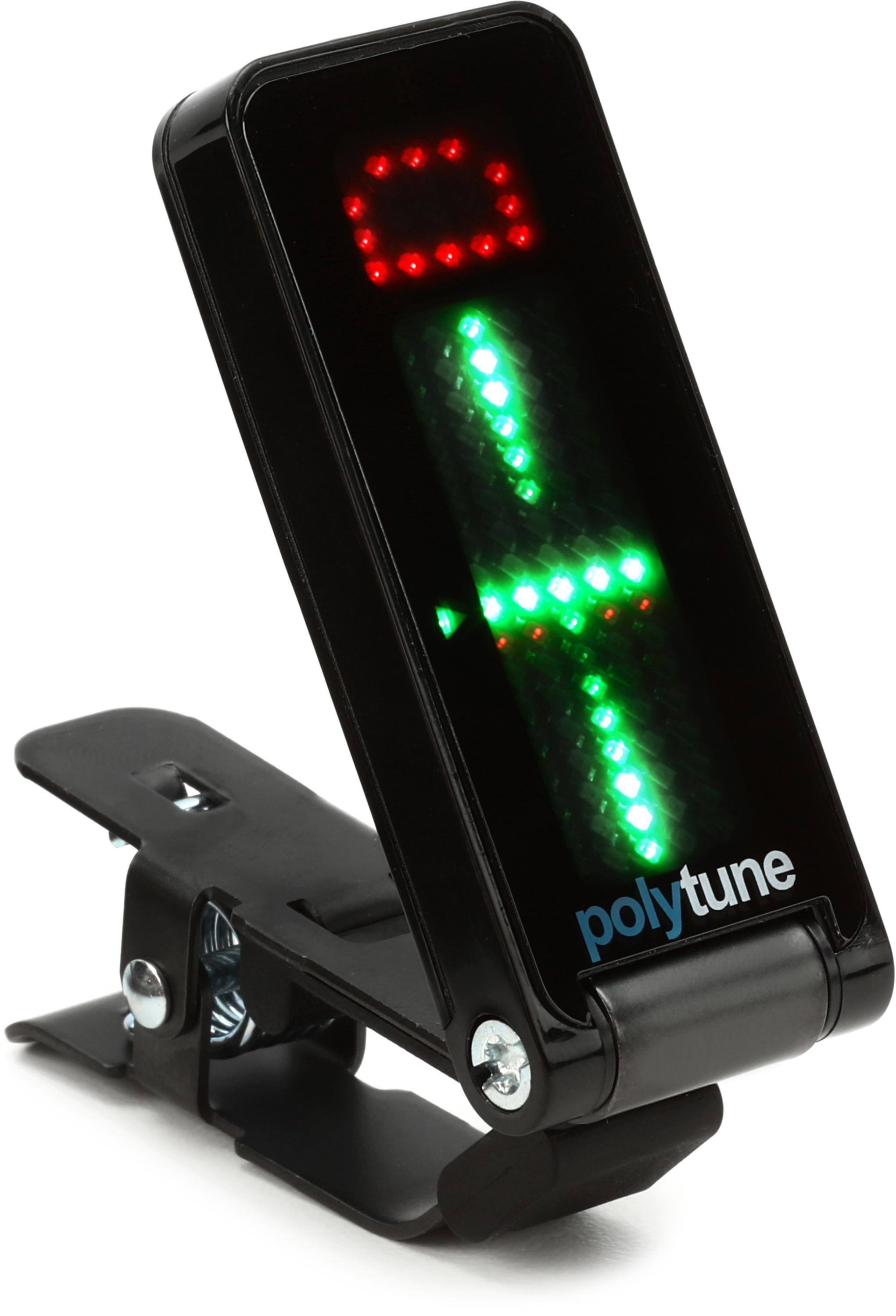TC Electronic PolyTune 3 Noir Mini Polyphonic Tuning Pedal Bundle