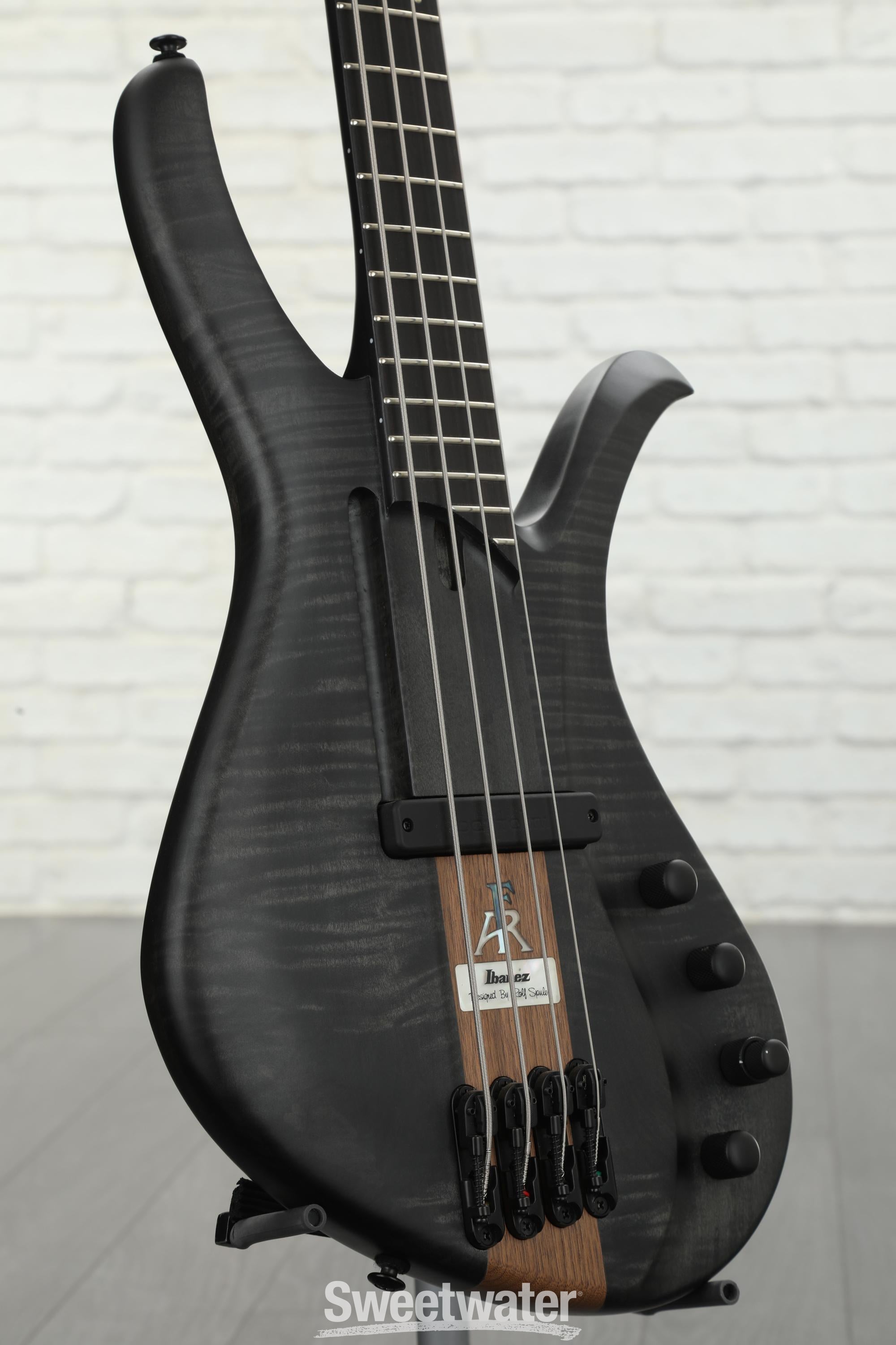 Ibanez AFR4FMP Bass Guitar - Transparent Gray Flat | Sweetwater