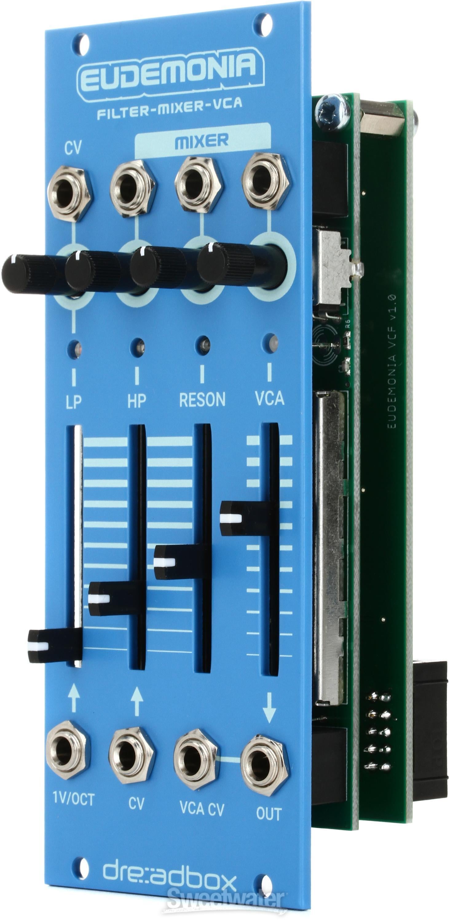 Dreadbox Eudemonia Dual Filter with 3 to 1 Mixer Euorrack Module