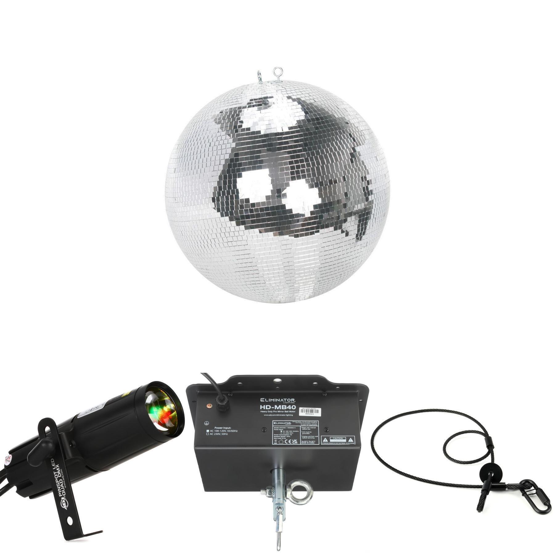 Eliminator EM40 40-inch Glass Mirror Ball with Motor