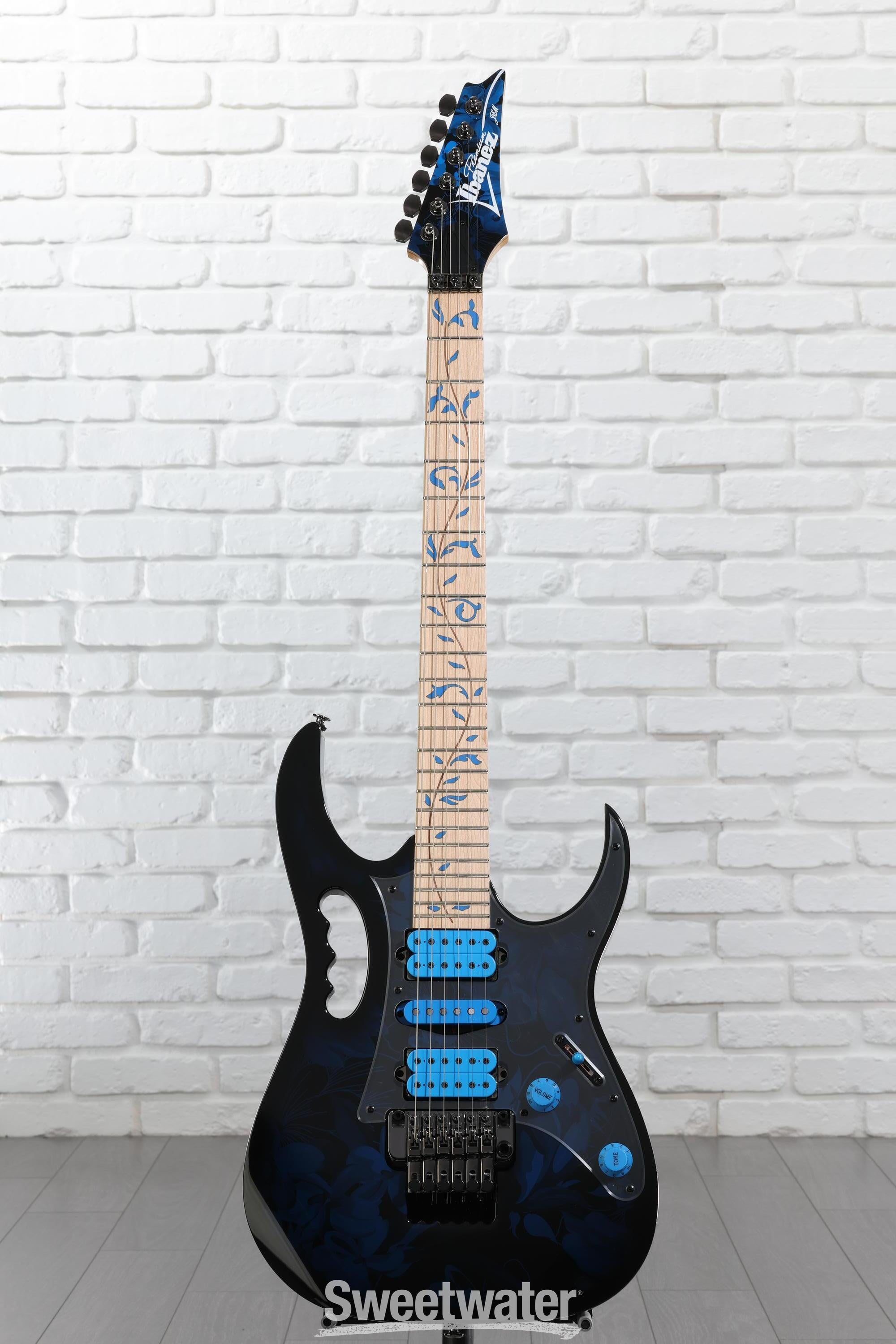 Ibanez Steve Vai Signature JEM77 - Blue Floral Pattern | Sweetwater