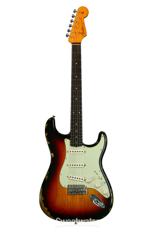 ★Custom HardRelic Sunburst Stratocaster★ Fender Custom Shop ZF Stratocaster HSH Heavy Relic 3-Tone
