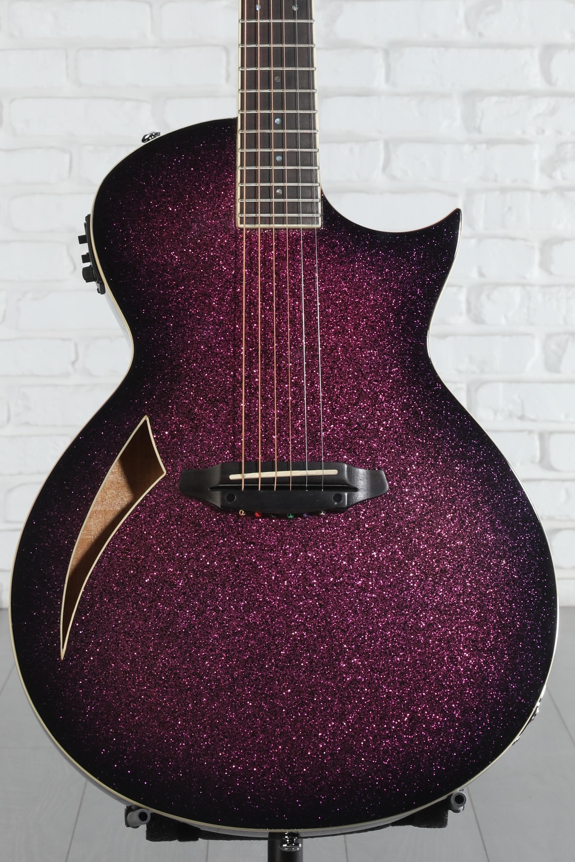 ESP LTD TL-6 Acoustic-electric Guitar - Purple Sparkle Burst