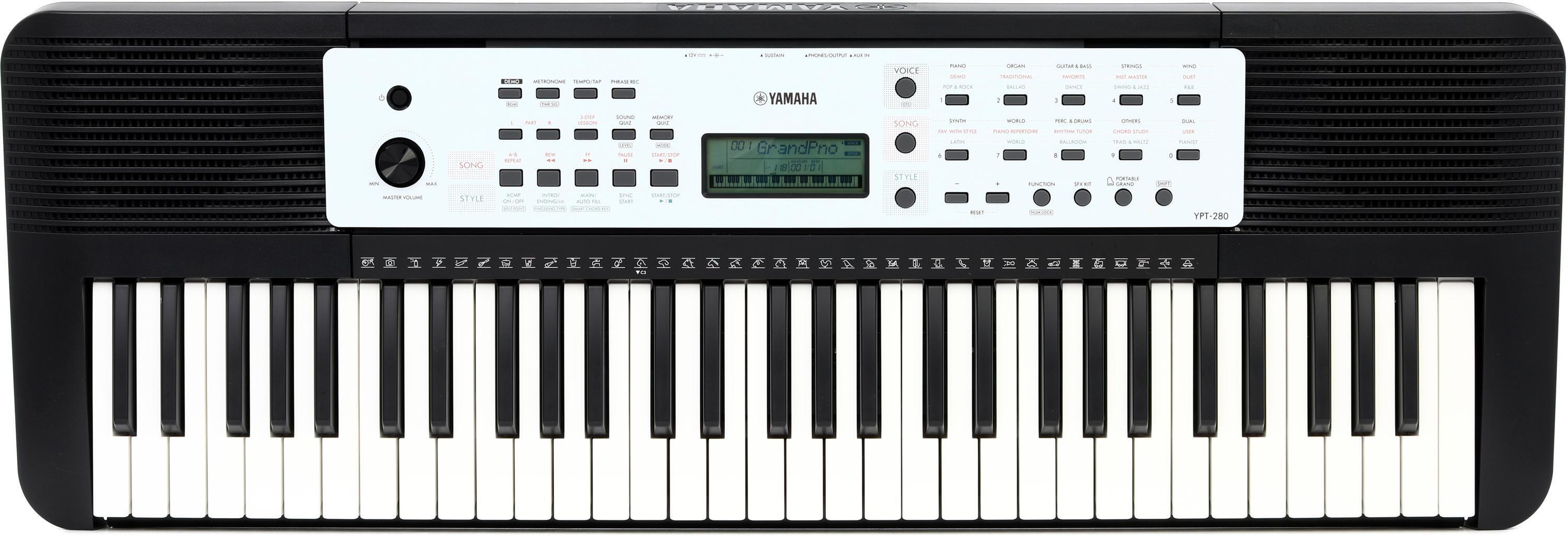 Bundled Item: Yamaha YPT280 61-key Portable Arranger Keyboard