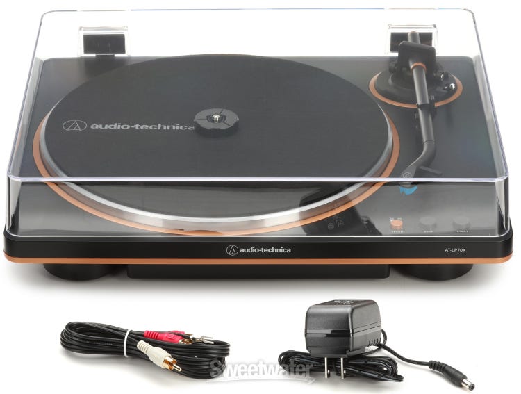 Audio-Technica AT-LP70X Turntable - Black/Bronze