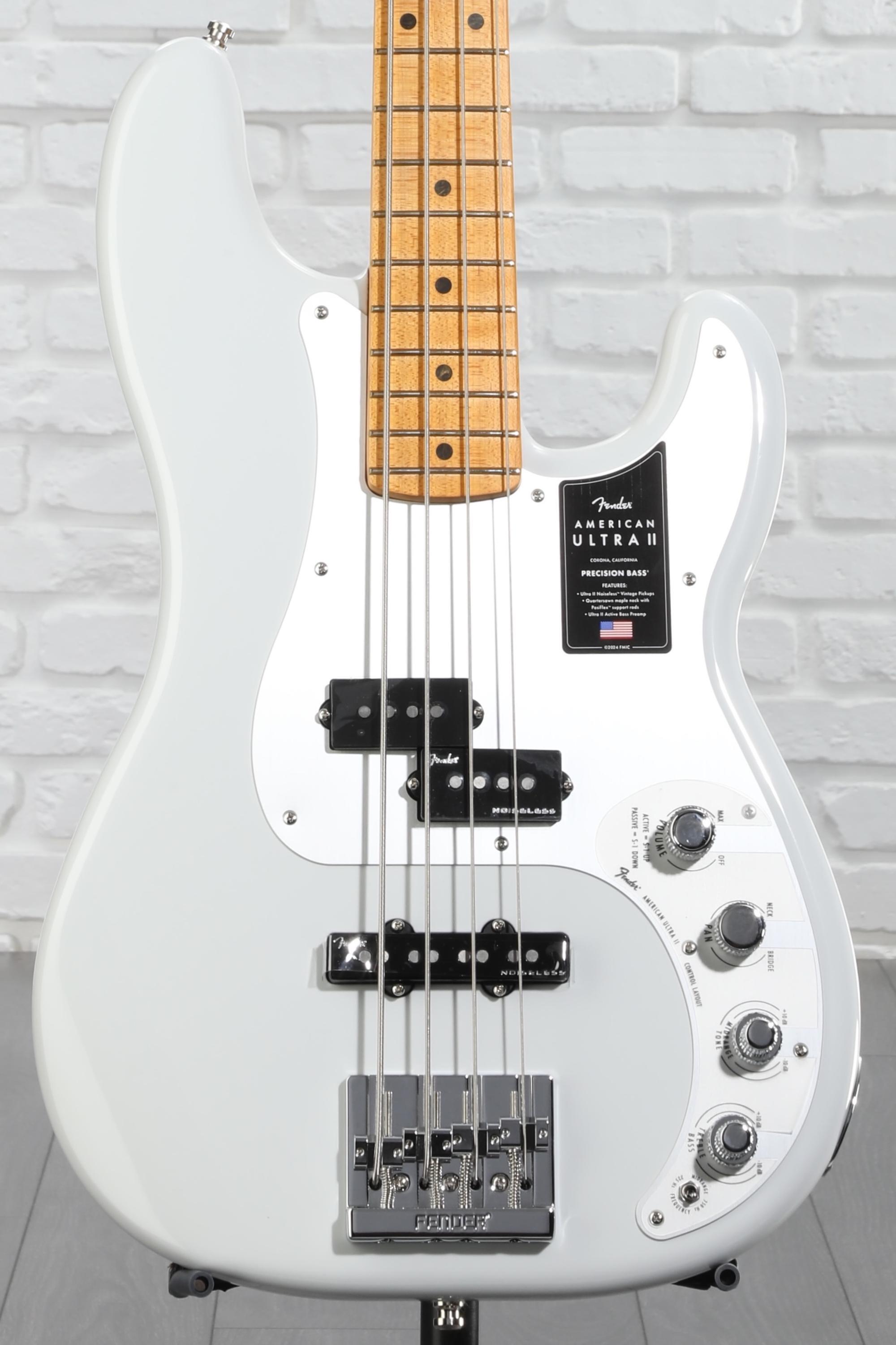 Fender American Ultra II Precision Bass - Avalanche | Sweetwater