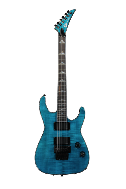 Charvel Desolation Soloist DX-1 FR - Transparent Blue Smear