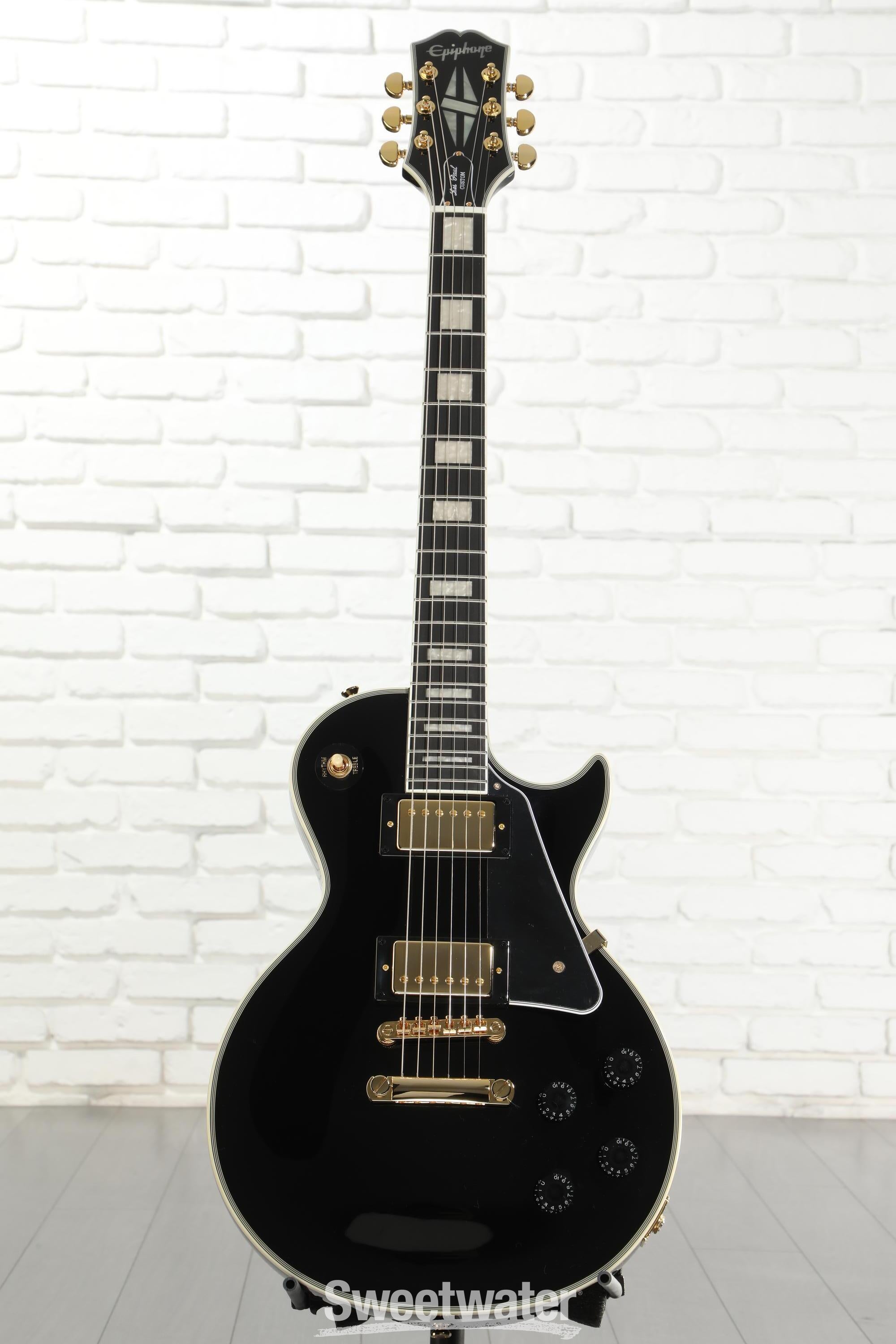 Epiphone Les Paul Custom Electric Guitar - Ebony | Sweetwater