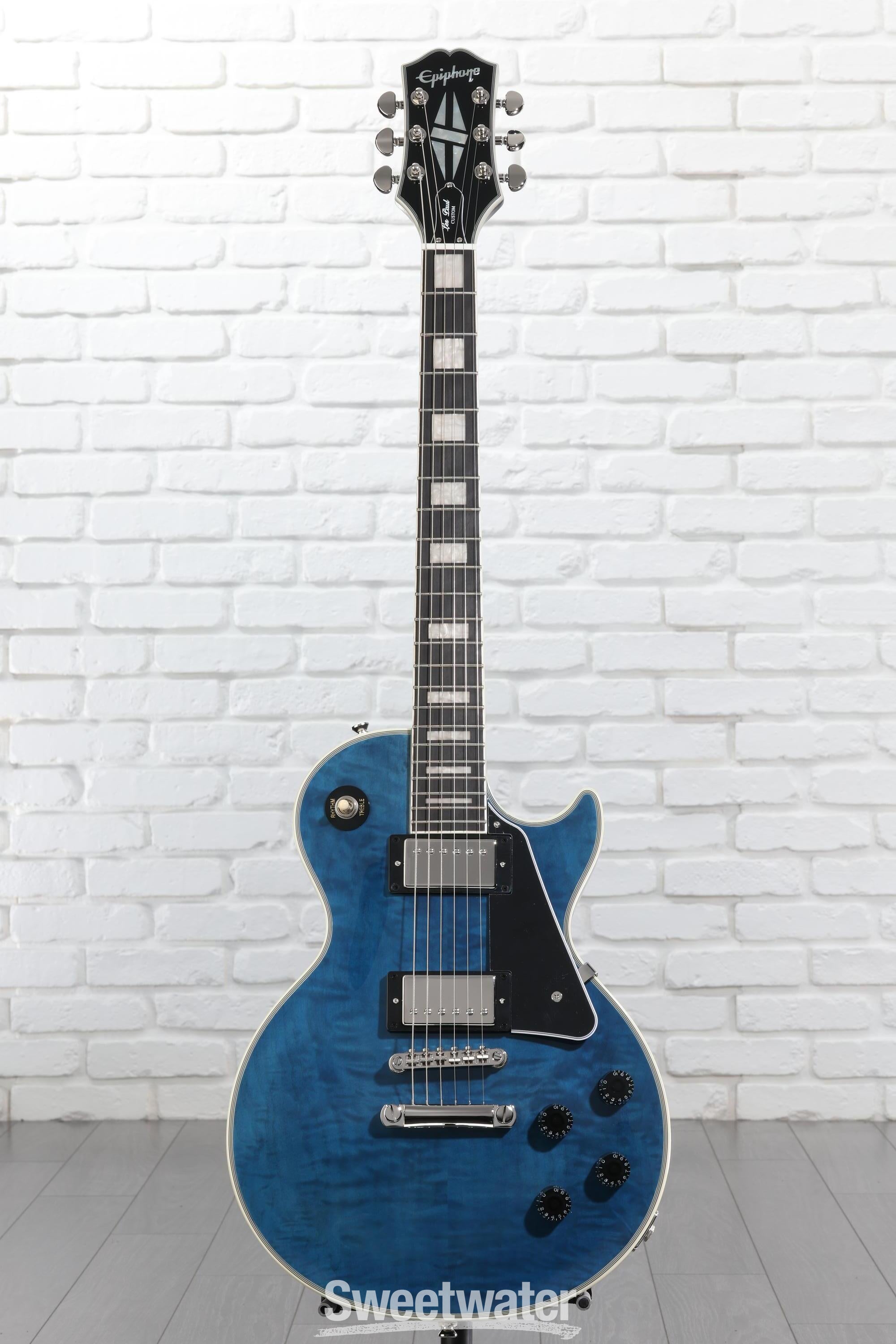 Epiphone Les Paul Custom Electric Guitar - Viper Blue