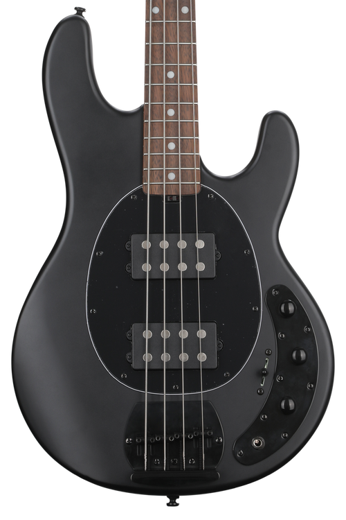 StingRay RAY4HH Bass Guitar - Stealth Black - Sweetwater