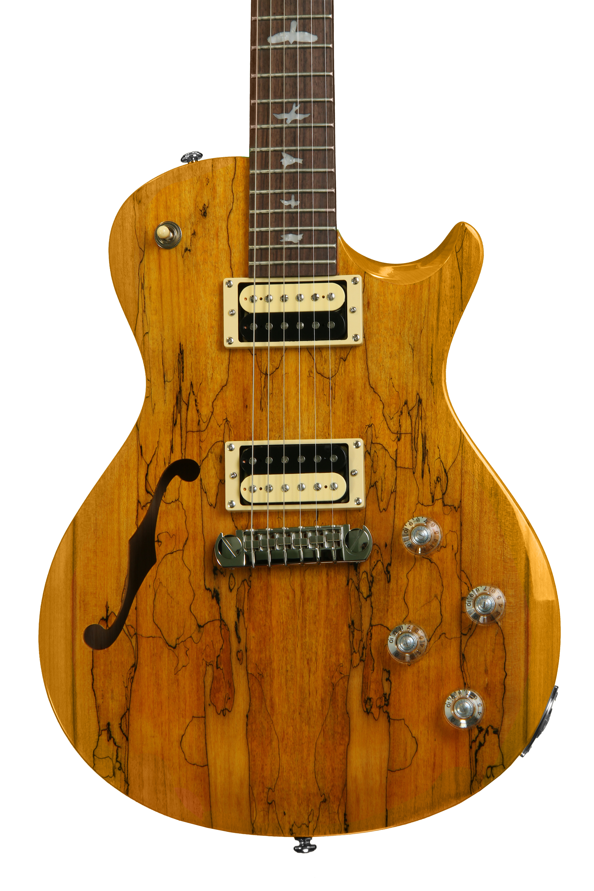PRS SE Zach Myers Semi-Hollow - Spalted Santana Yellow | Sweetwater