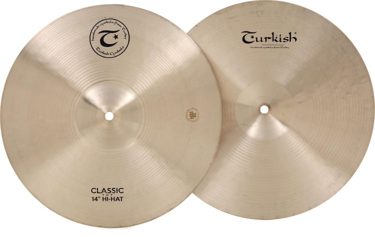 Turkish Cymbals Classic Cymbal Pack - 14/16/18/21 inch | Sweetwater 