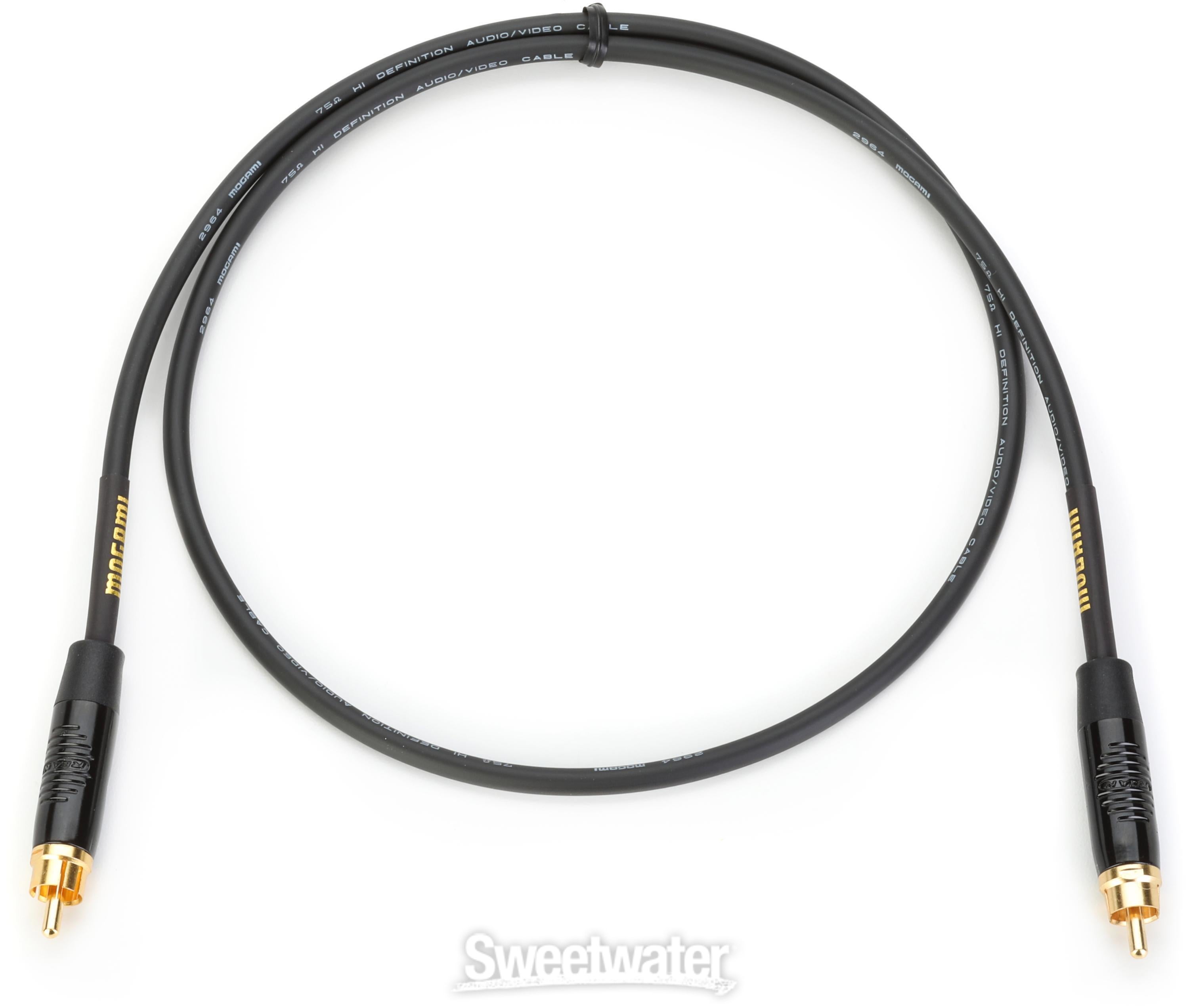 Mogami Gold RCA-RCA Cable - 3 foot | Sweetwater