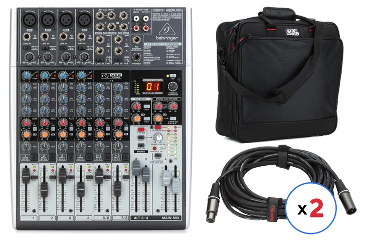 Behringer Xenyx X1204USB Mixer Bag Bundle | Sweetwater