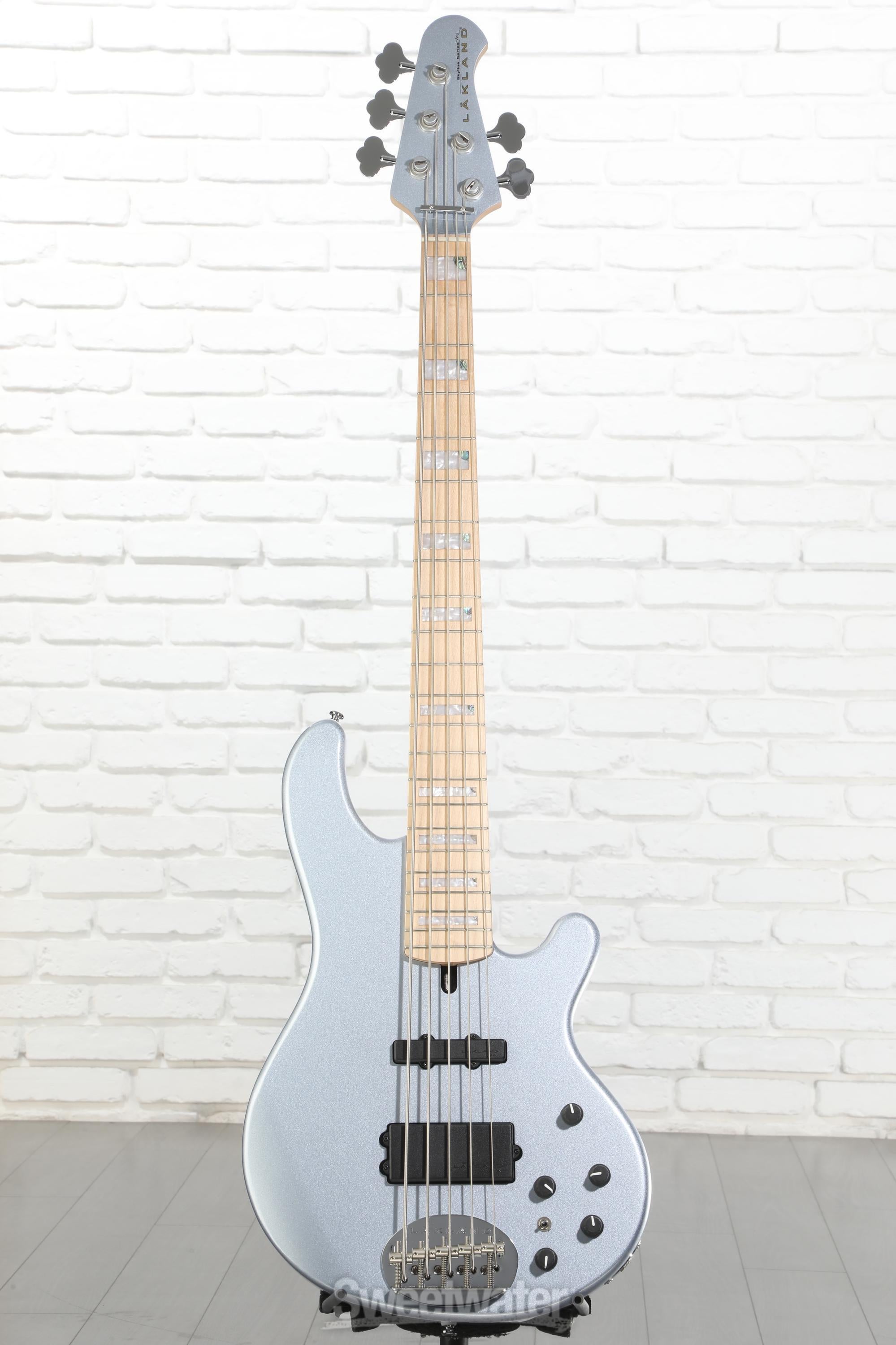 Lakland Skyline 55-02 Custom Bass Guitar - Ice Blue Metallic with