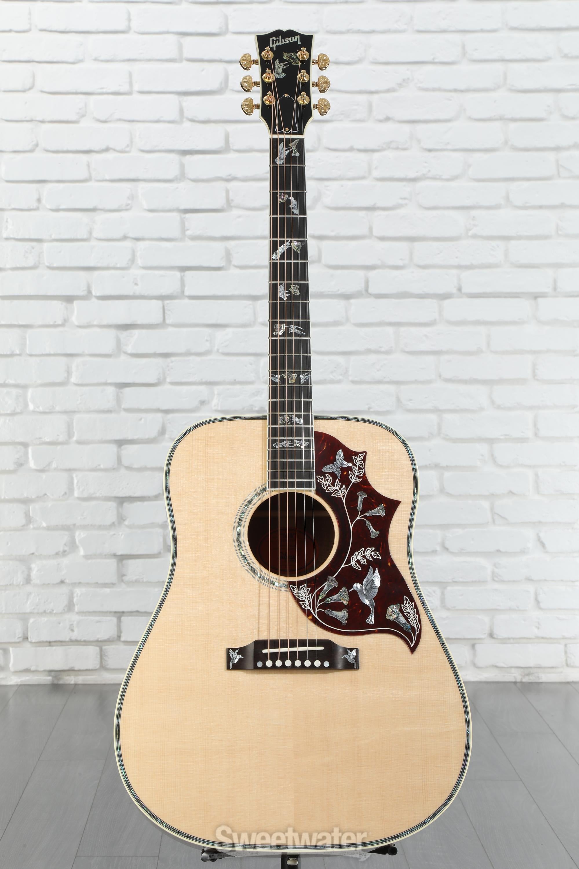 Gibson Acoustic Hummingbird Custom Koa Acoustic Guitar - Antique Natural