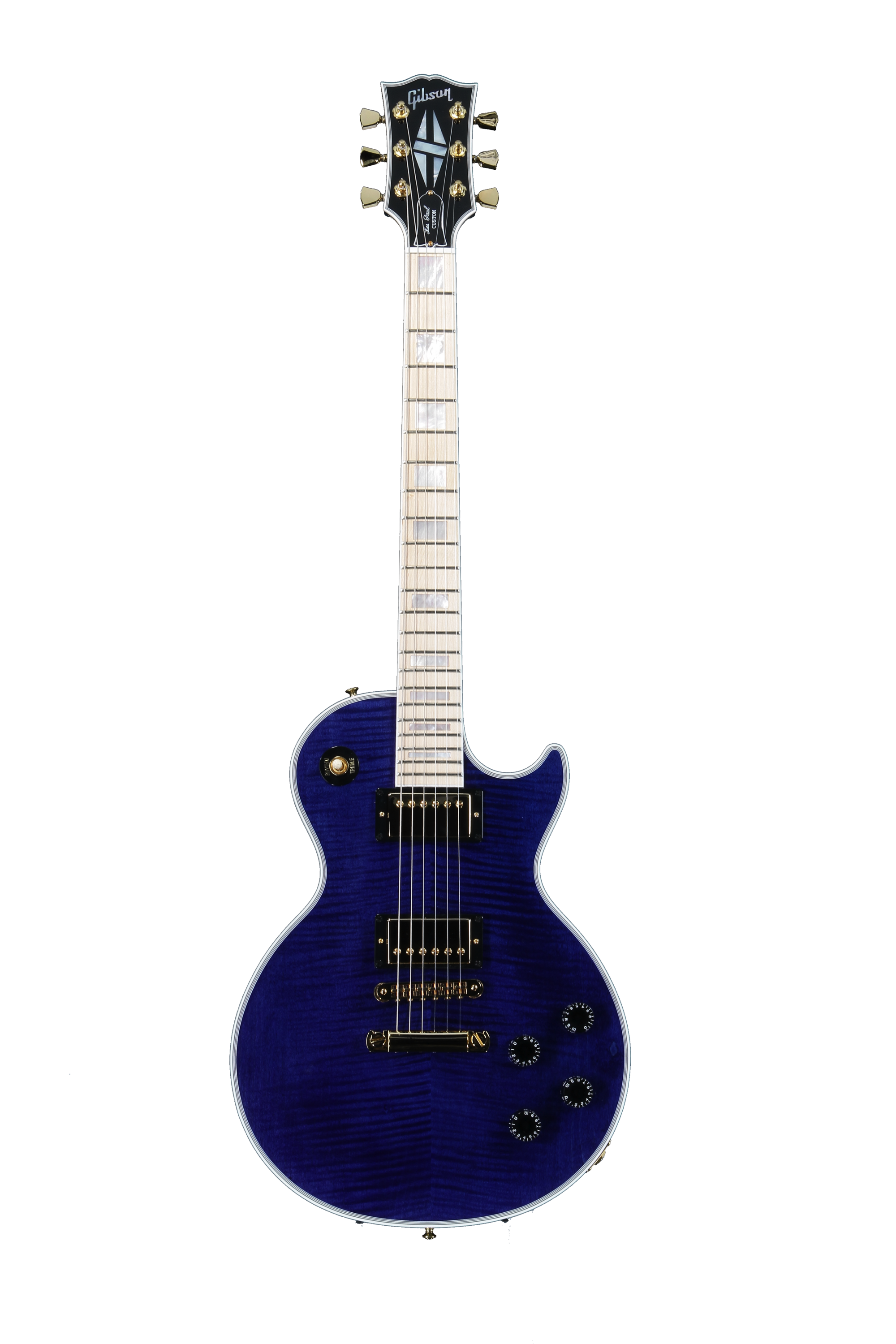 Gibson Les Paul Custom Type ブルーバースト Gibson Custom Les Paul Custom Figured - Transparent Blue | Sweetwater