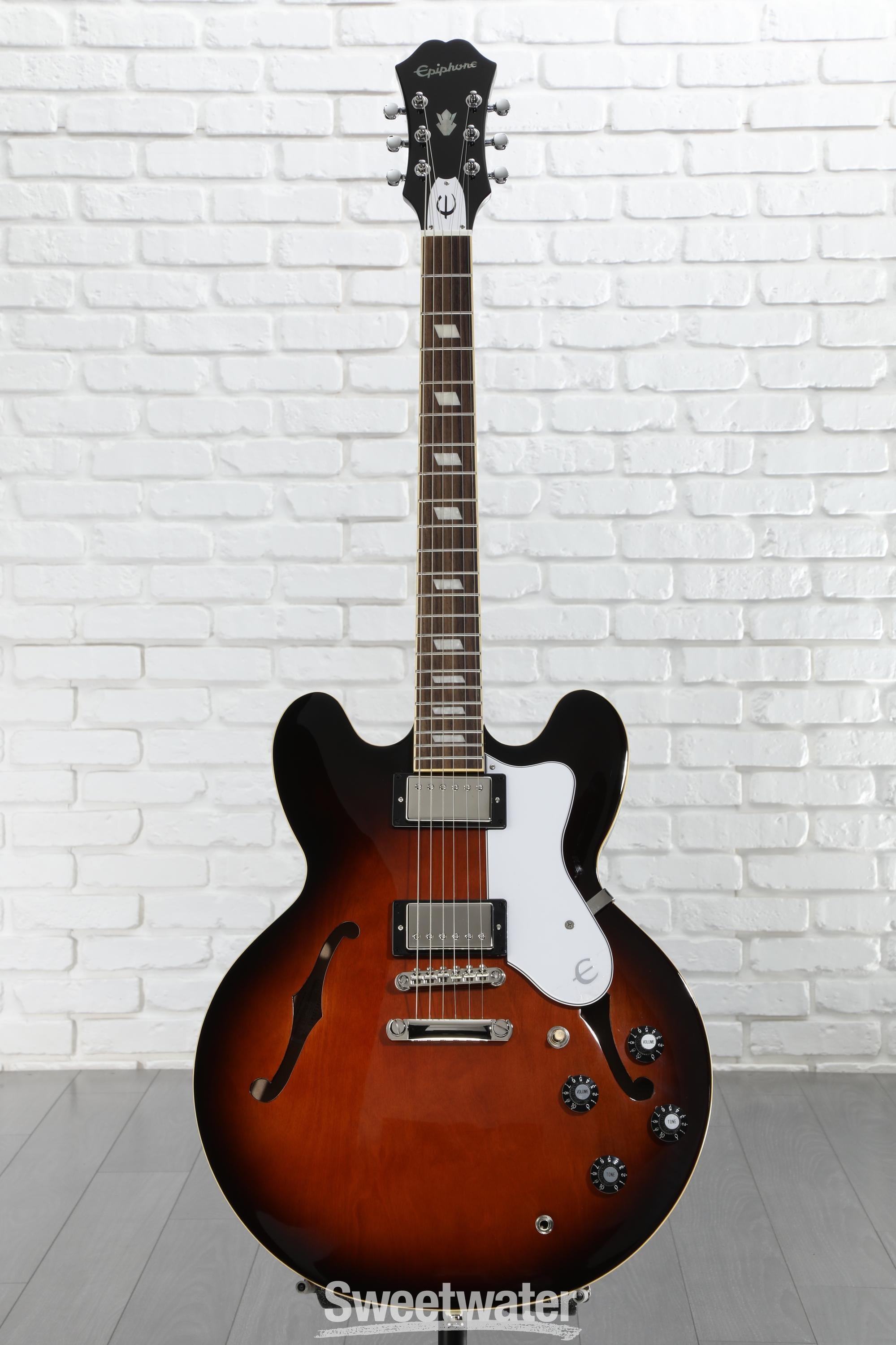 Epiphone Bonehead Riviera Electric Guitar - Dark Tobacco Sunburst